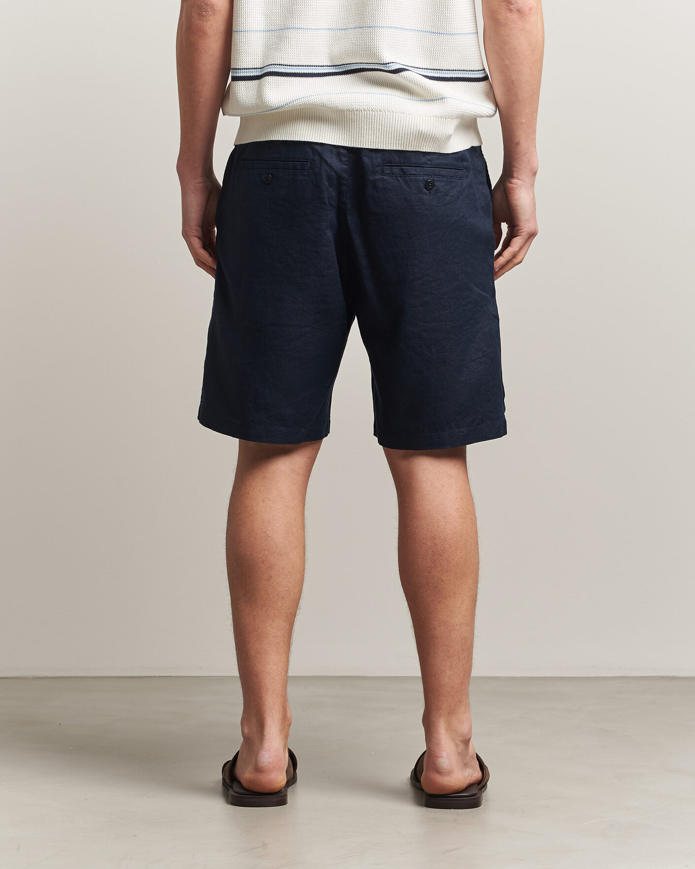 Mies | Shortsit | Gant | Regular Fit Linen Drawstring Shorts Evening Blue