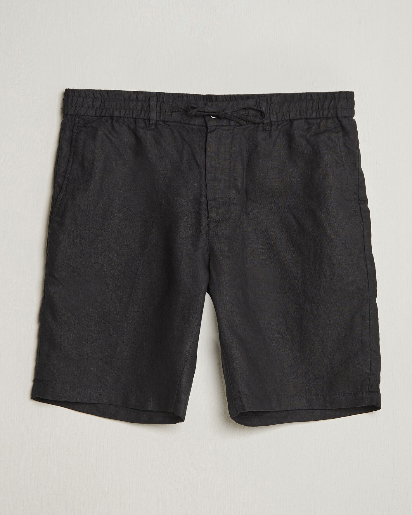 Mies | Shortsit | Gant | Regular Fit Linen Drawstring Shorts Black