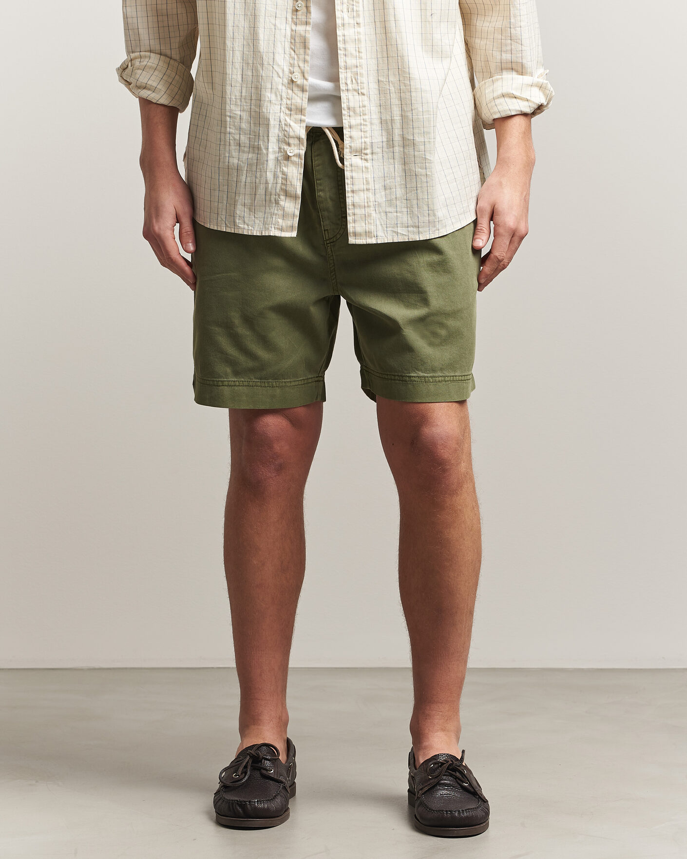 Mies | Shortsit | Gant | Regular Fit Sunfaded Drawstring Dry Herb Green