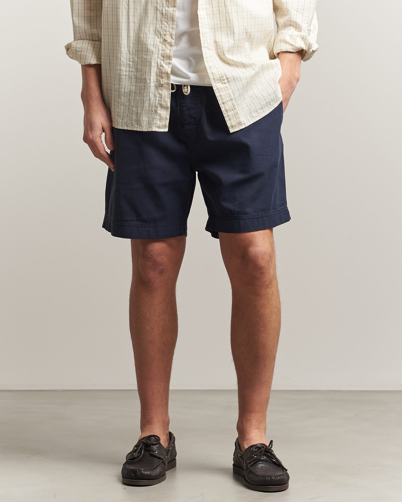 Mies | Shortsit | GANT | Regular Fit Sunfaded Drawstring Evening Blue
