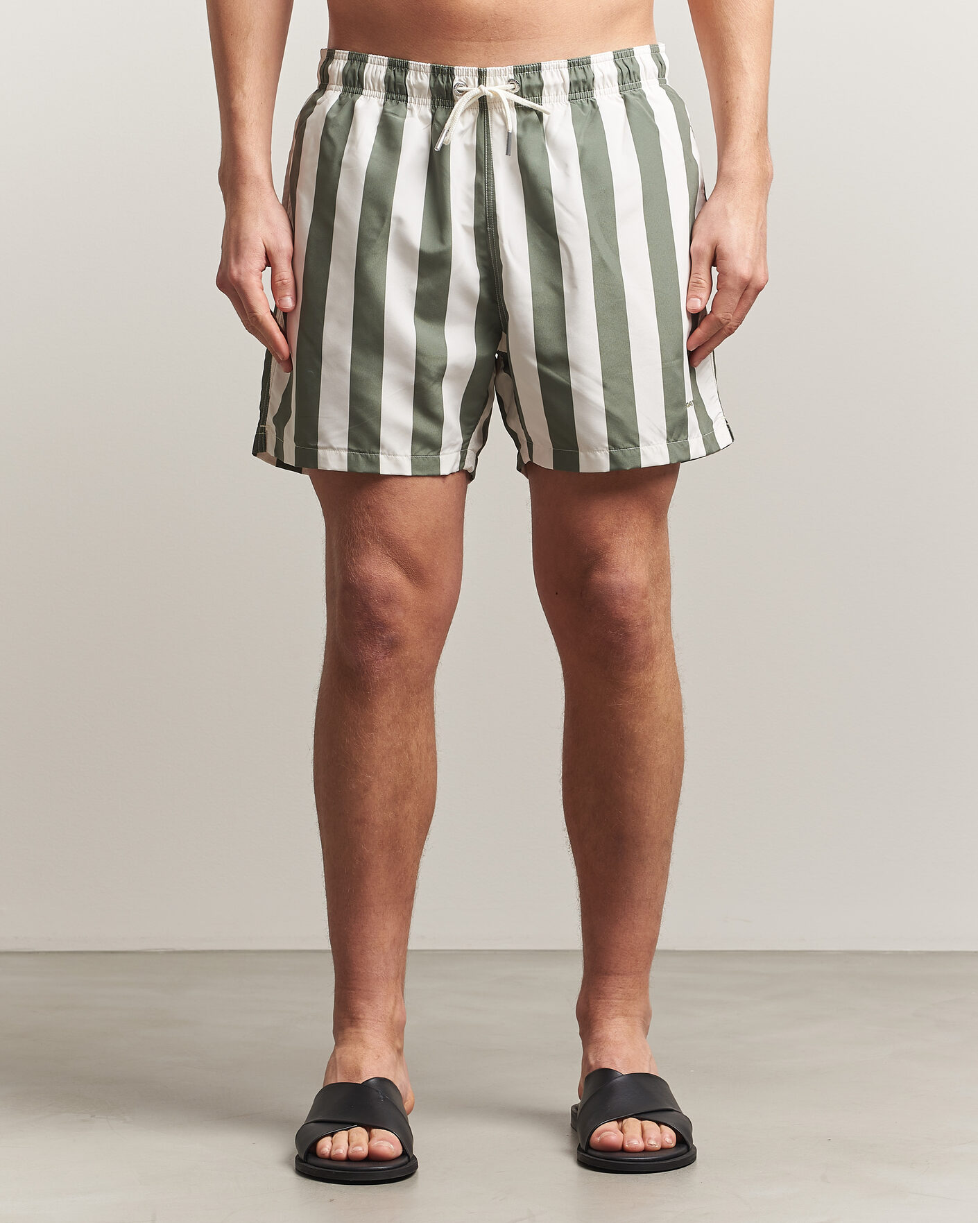 Mies | Uimahousut | GANT | Blockstriped Swimshorts Dry Herb Green