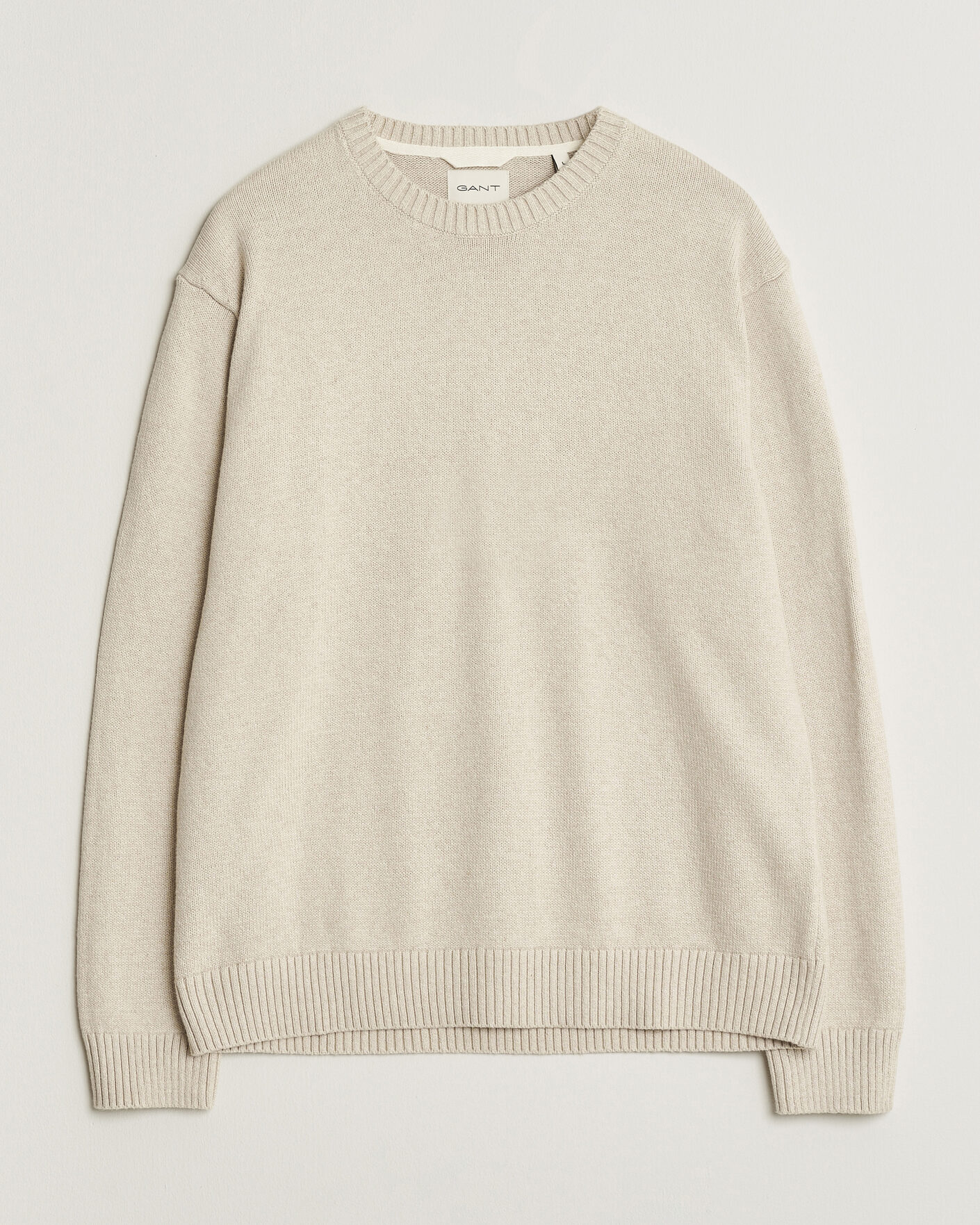 Mies | Puserot | GANT | Cotton/Cashmere Knitted Sweater Seed Melange