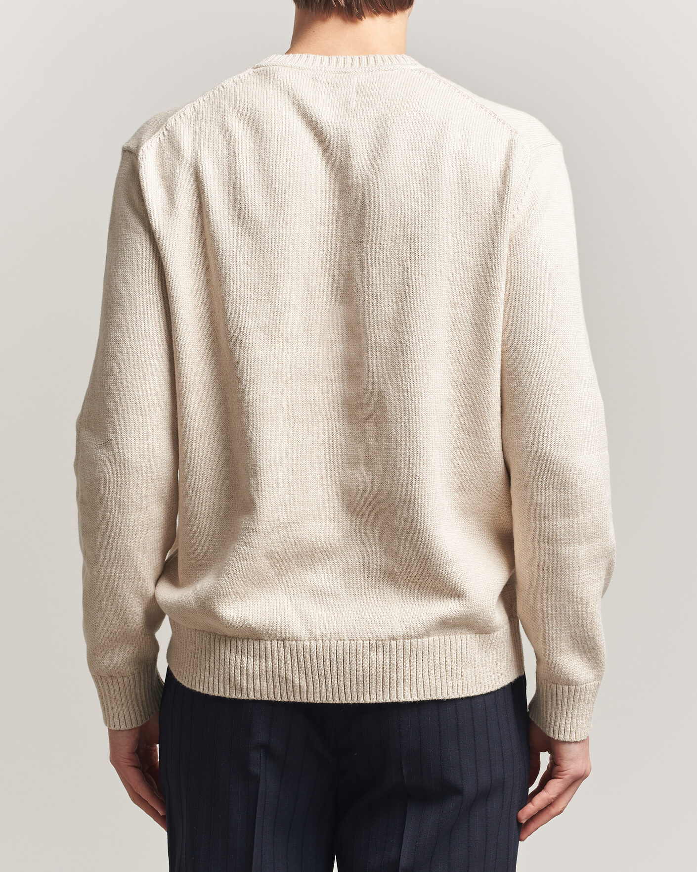 Mies | Puserot | GANT | Cotton/Cashmere Knitted Sweater Seed Melange