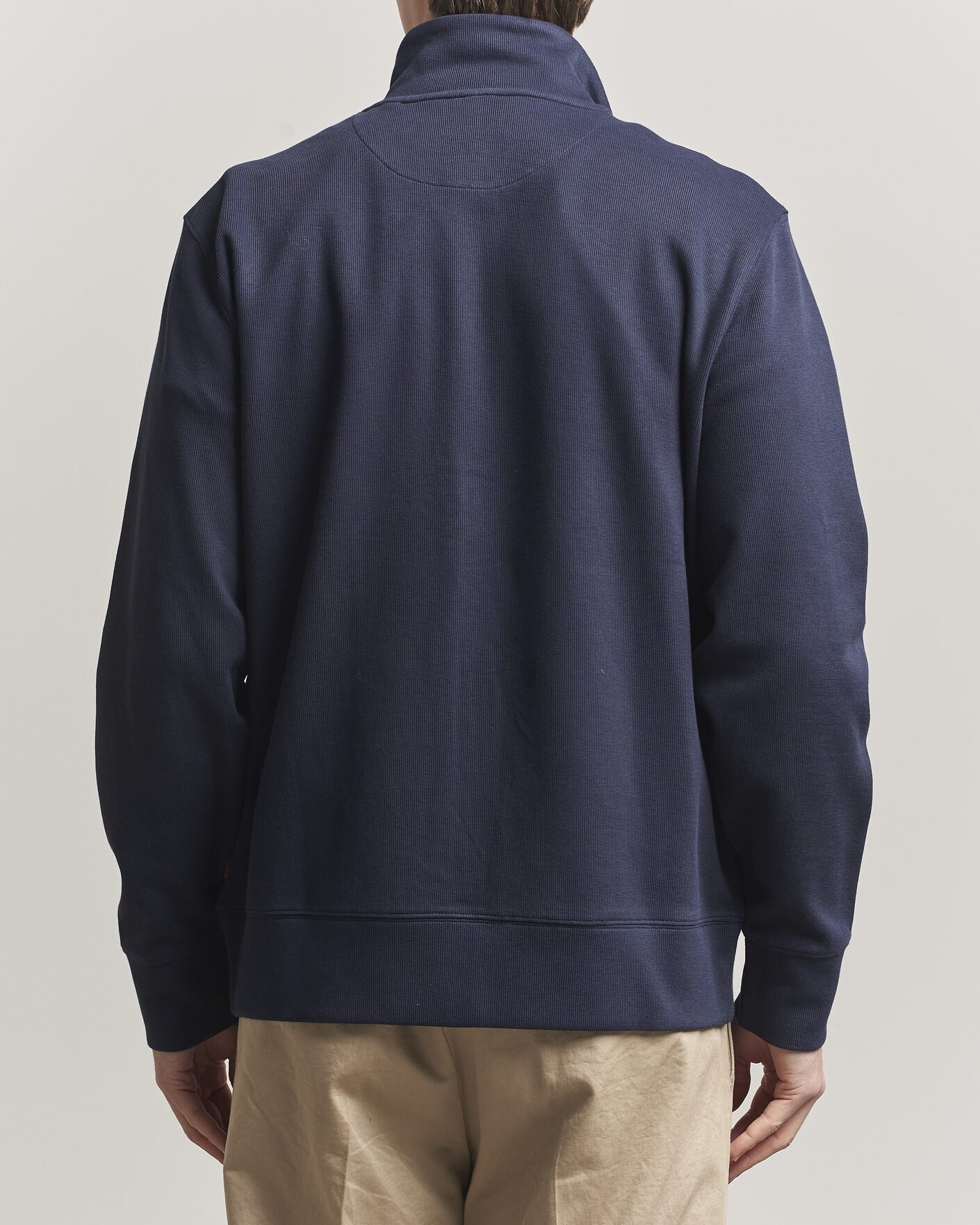 Mies | Puserot | GANT | Light Sacker Rib Full Zip Evening Blue