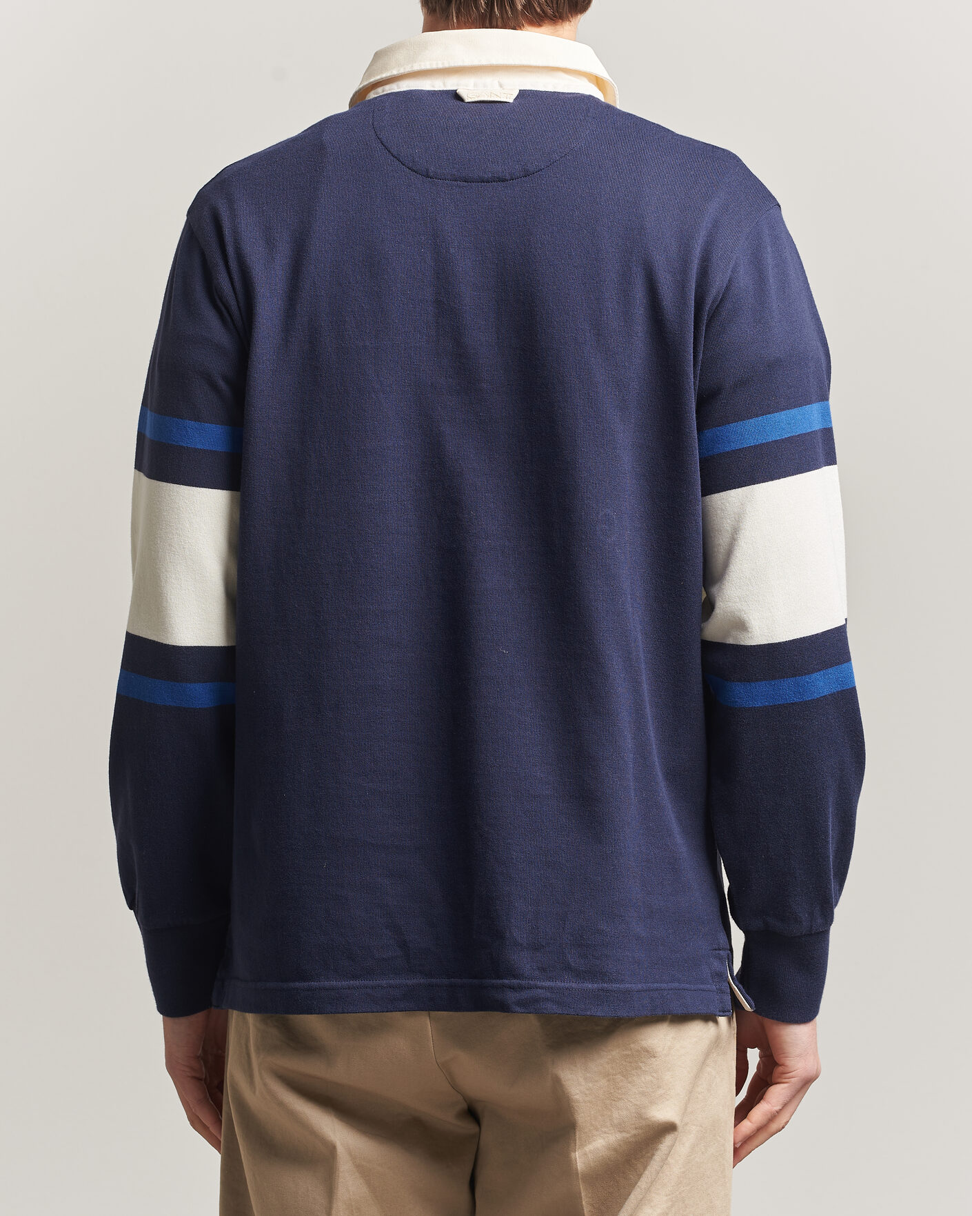Mies | Puserot | Gant | Striped Rugger Evening Blue