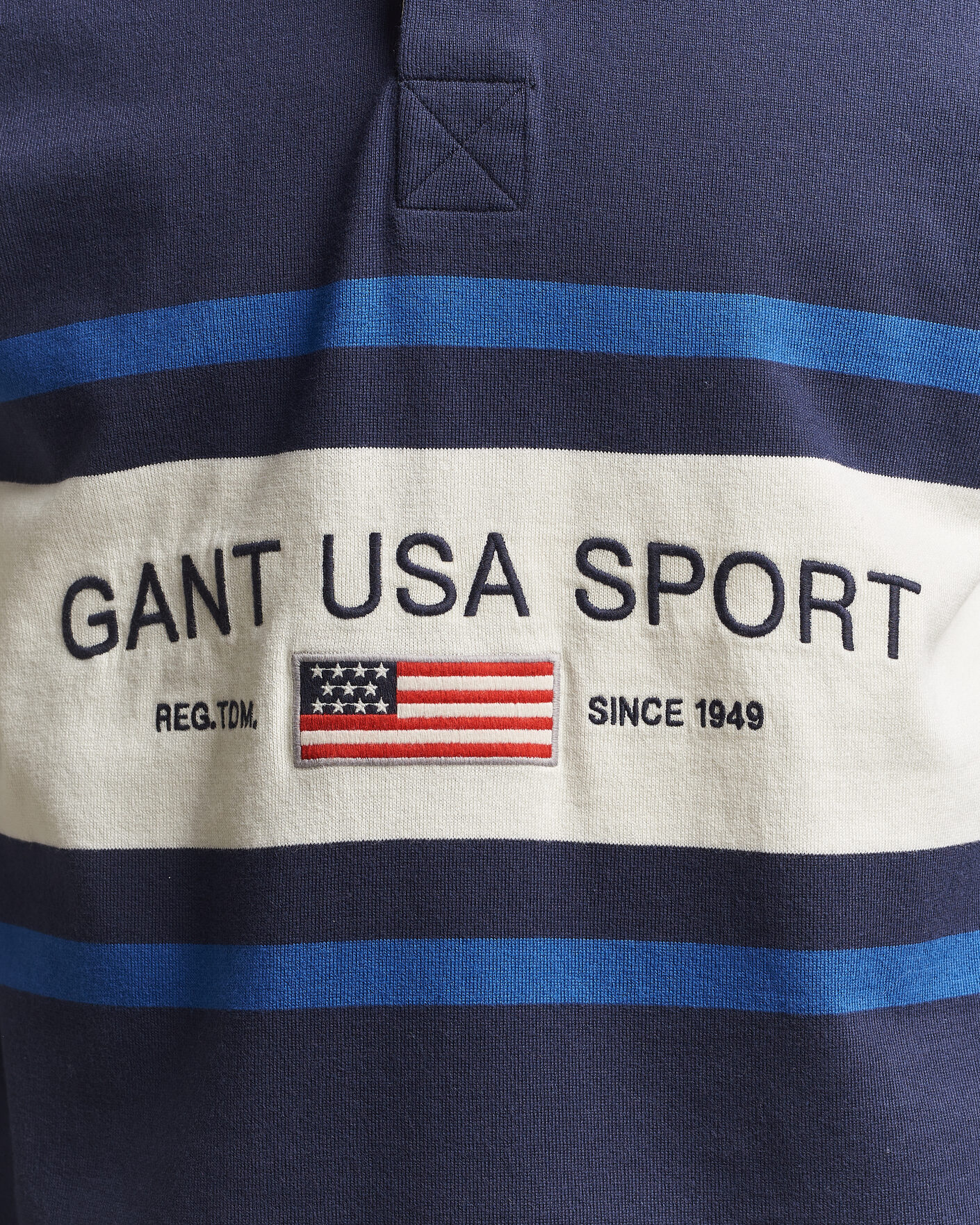 Mies | Puserot | Gant | Striped Rugger Evening Blue