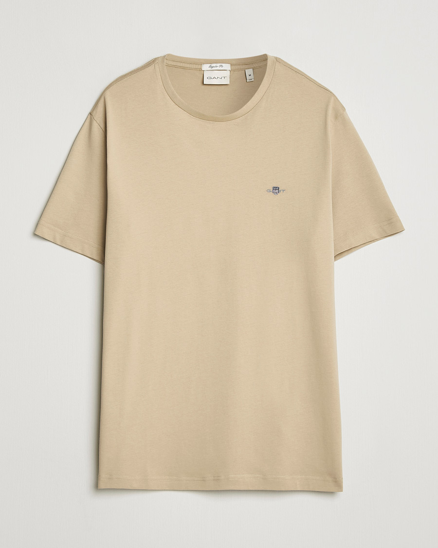 Mies | T-paidat | Gant | The Original T-Shirt Oat Beige