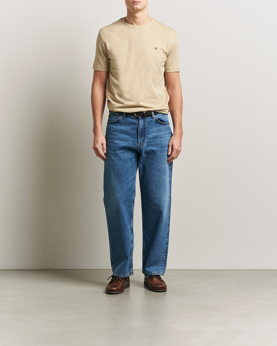 Mies | T-paidat | Gant | The Original T-Shirt Oat Beige