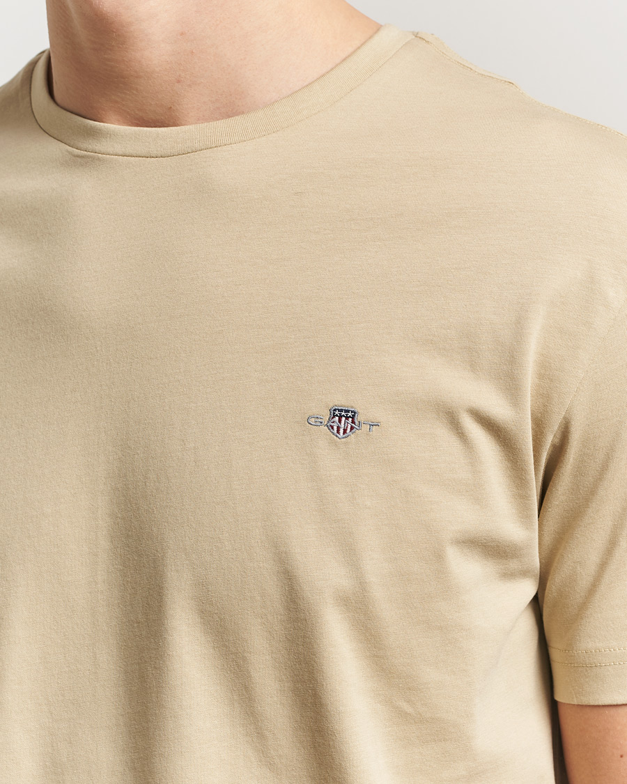 Mies | T-paidat | Gant | The Original T-Shirt Oat Beige
