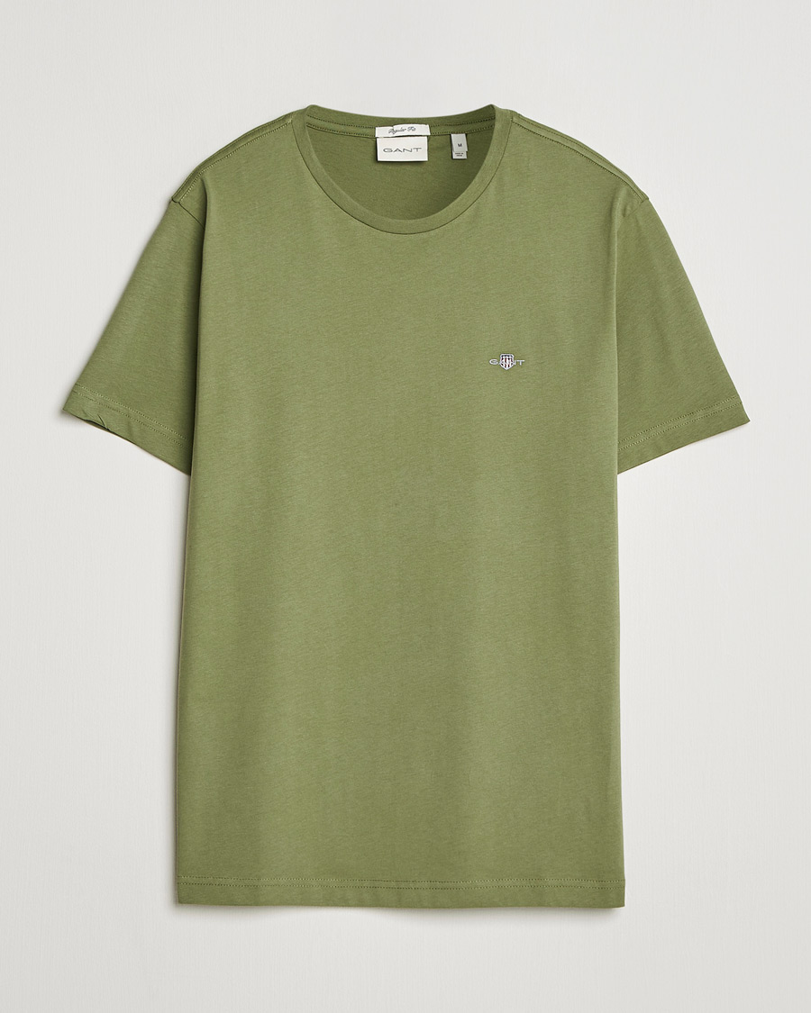 Mies | T-paidat | Gant | The Original T-Shirt Dry Herb Green
