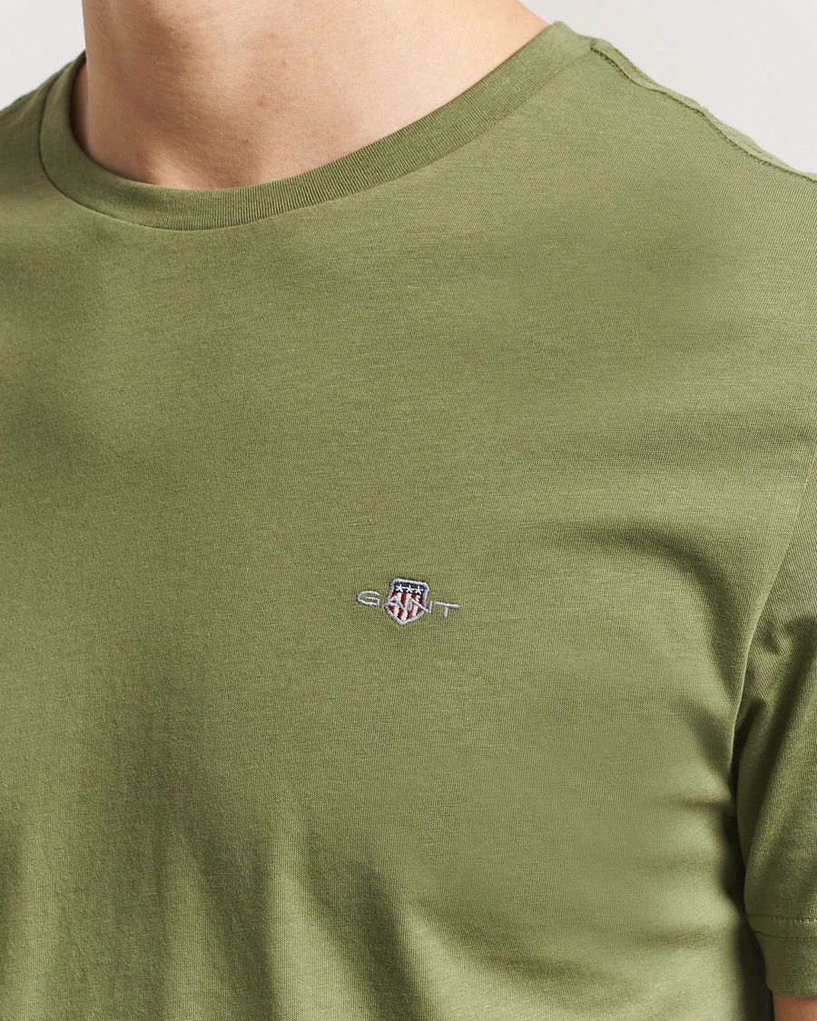 Mies | T-paidat | Gant | The Original T-Shirt Dry Herb Green