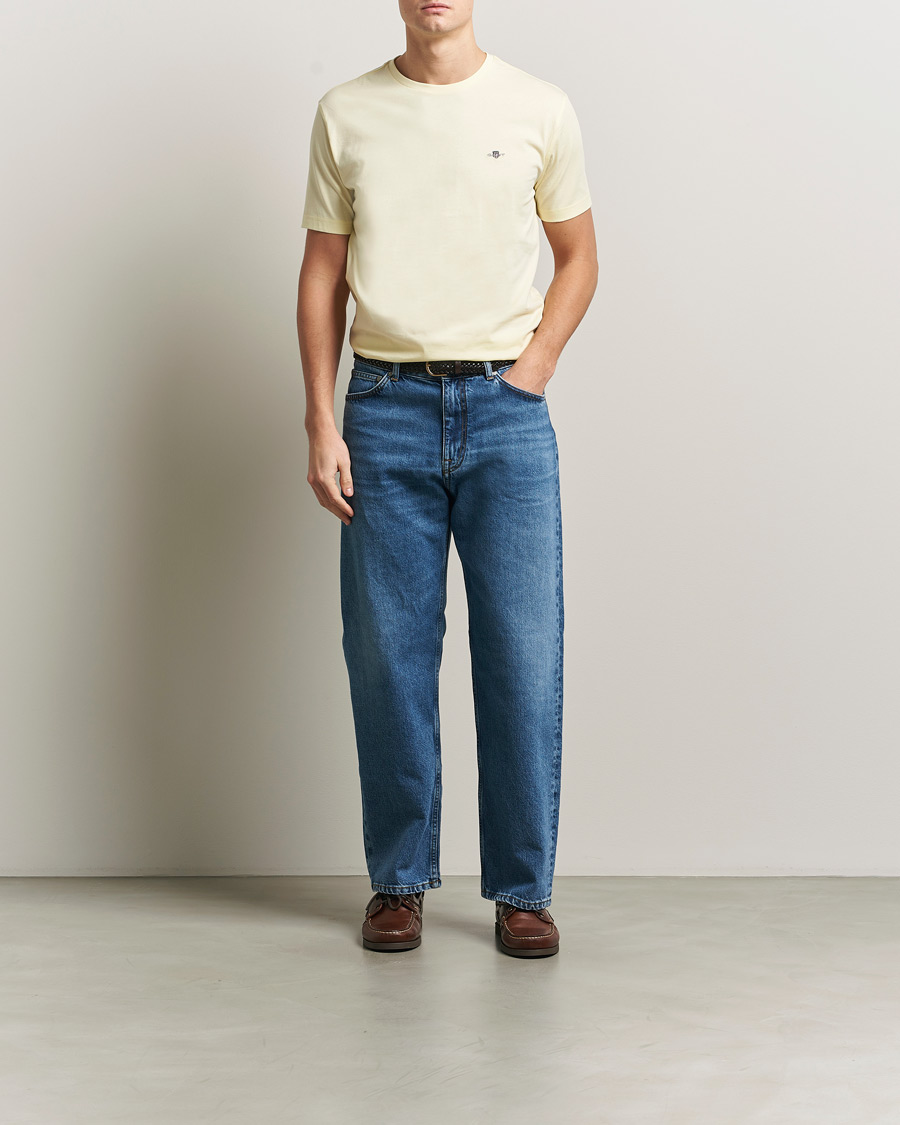 Mies | T-paidat | Gant | The Original T-Shirt Vanilla Yellow