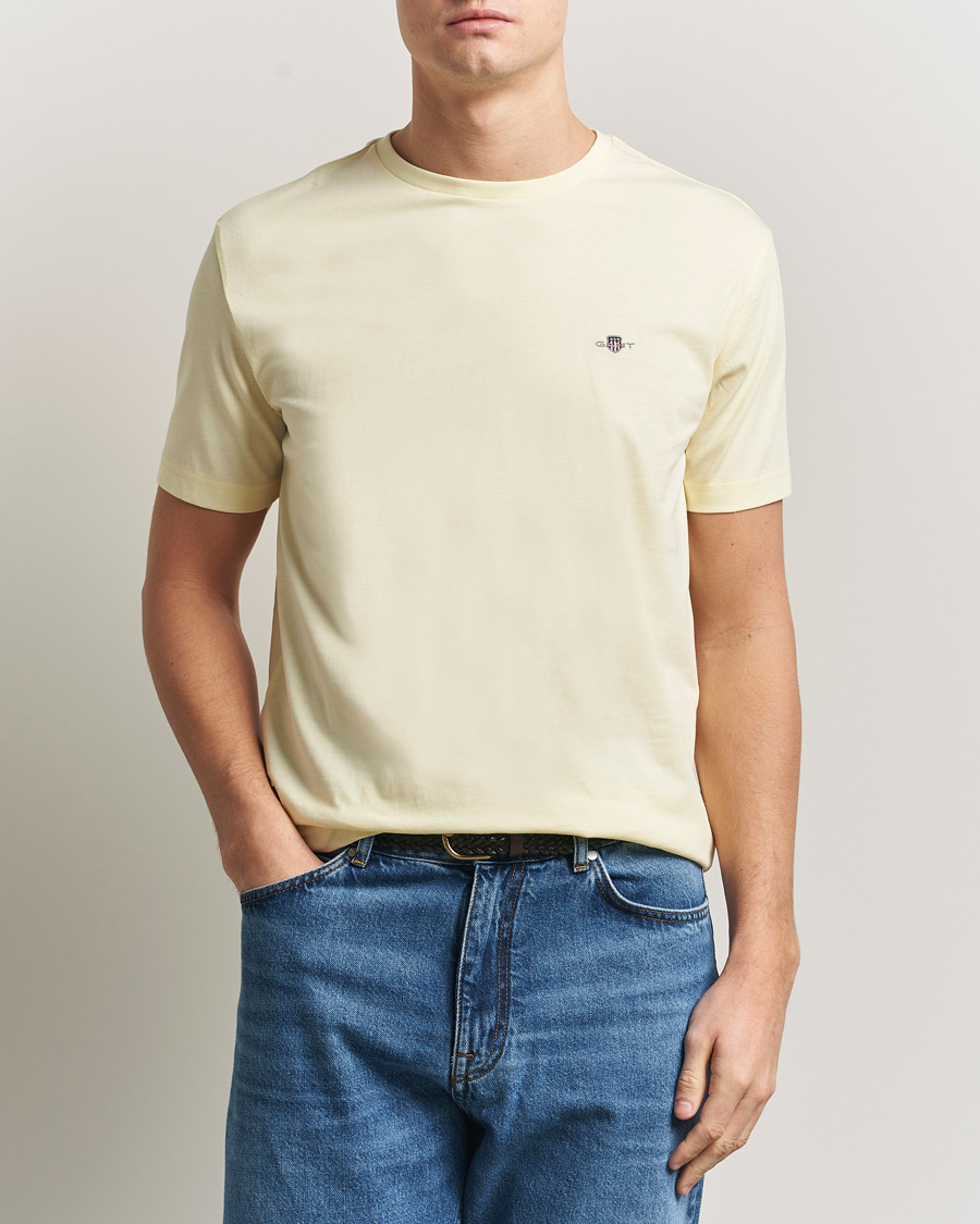 Mies | T-paidat | Gant | The Original T-Shirt Vanilla Yellow