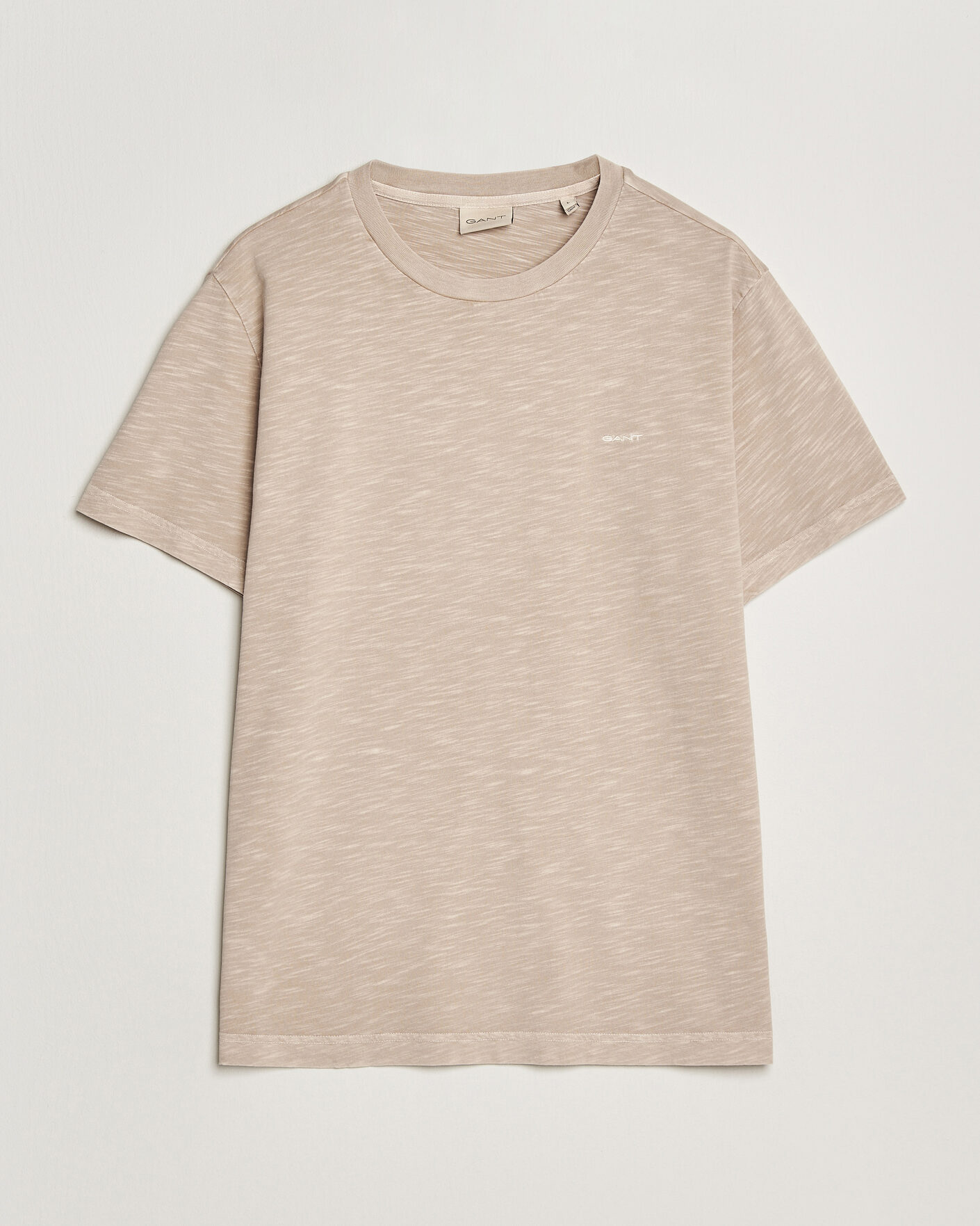 Mies | T-paidat | GANT | Washed Slub T-Shirt Oat Beige