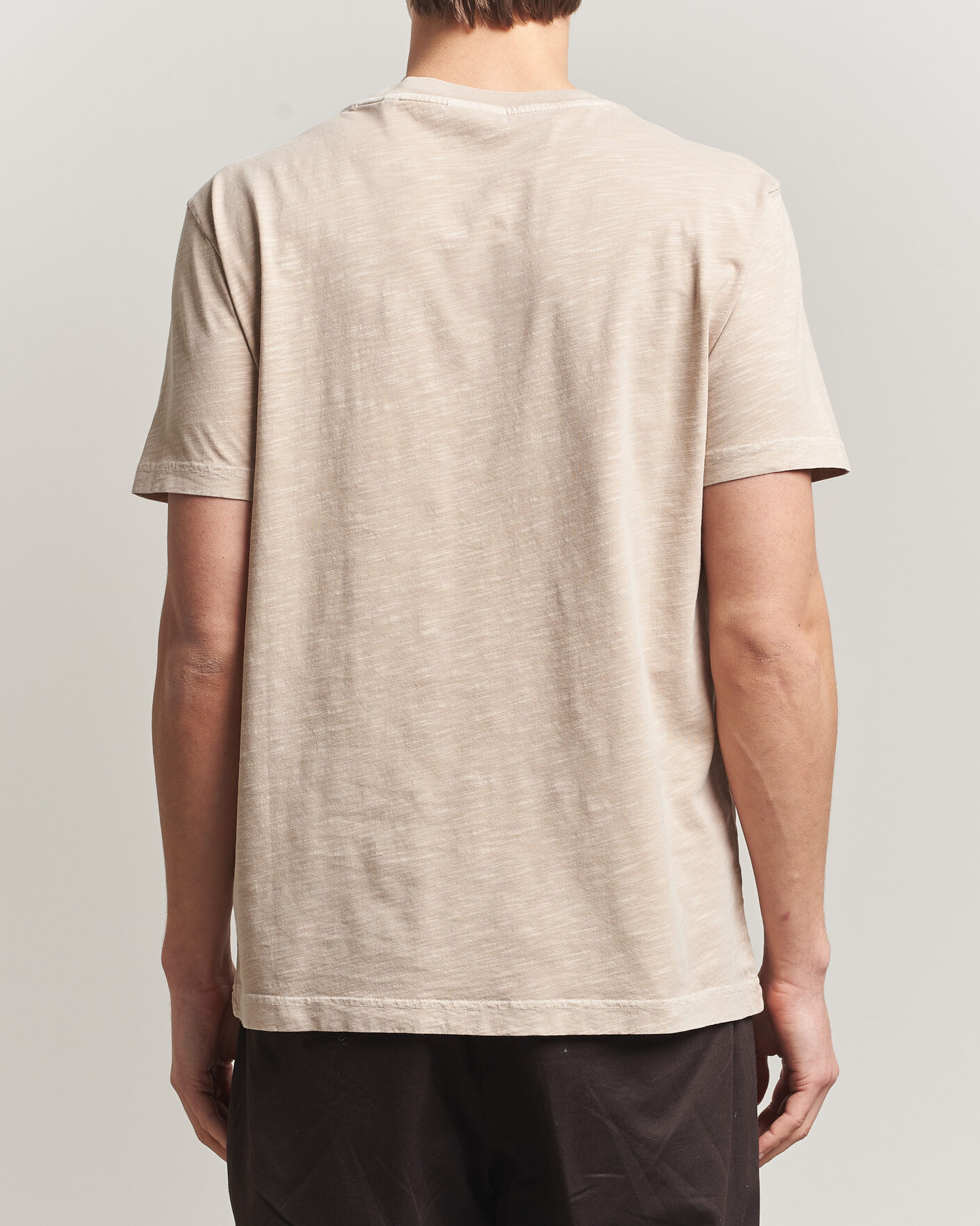 Mies | T-paidat | Gant | Washed Slub T-Shirt Oat Beige
