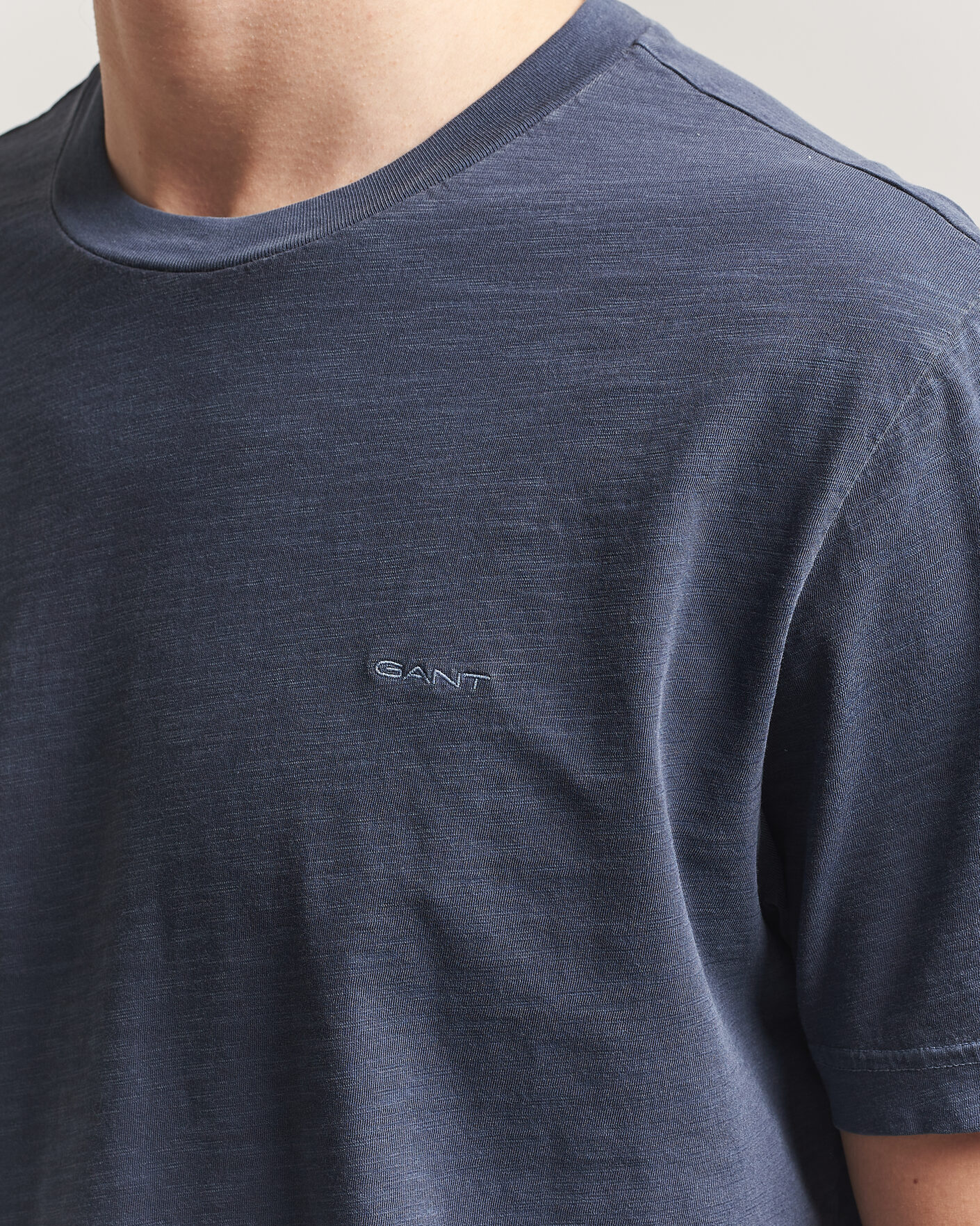 Mies | T-paidat | Gant | Washed Slub T-Shirt Evening Blue