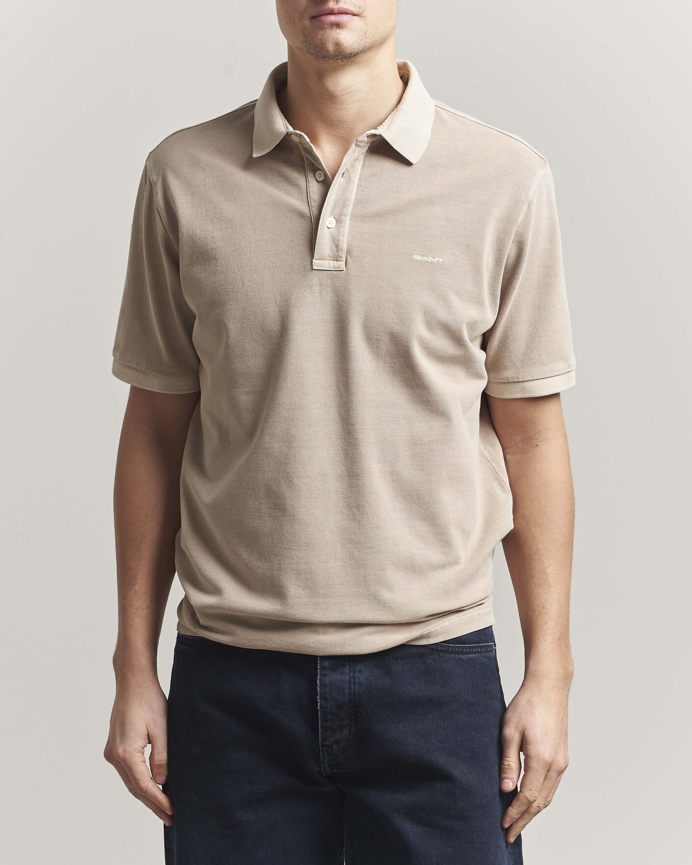 Mies | Pikeet | Gant | Sunfaded Polo Oat Beige