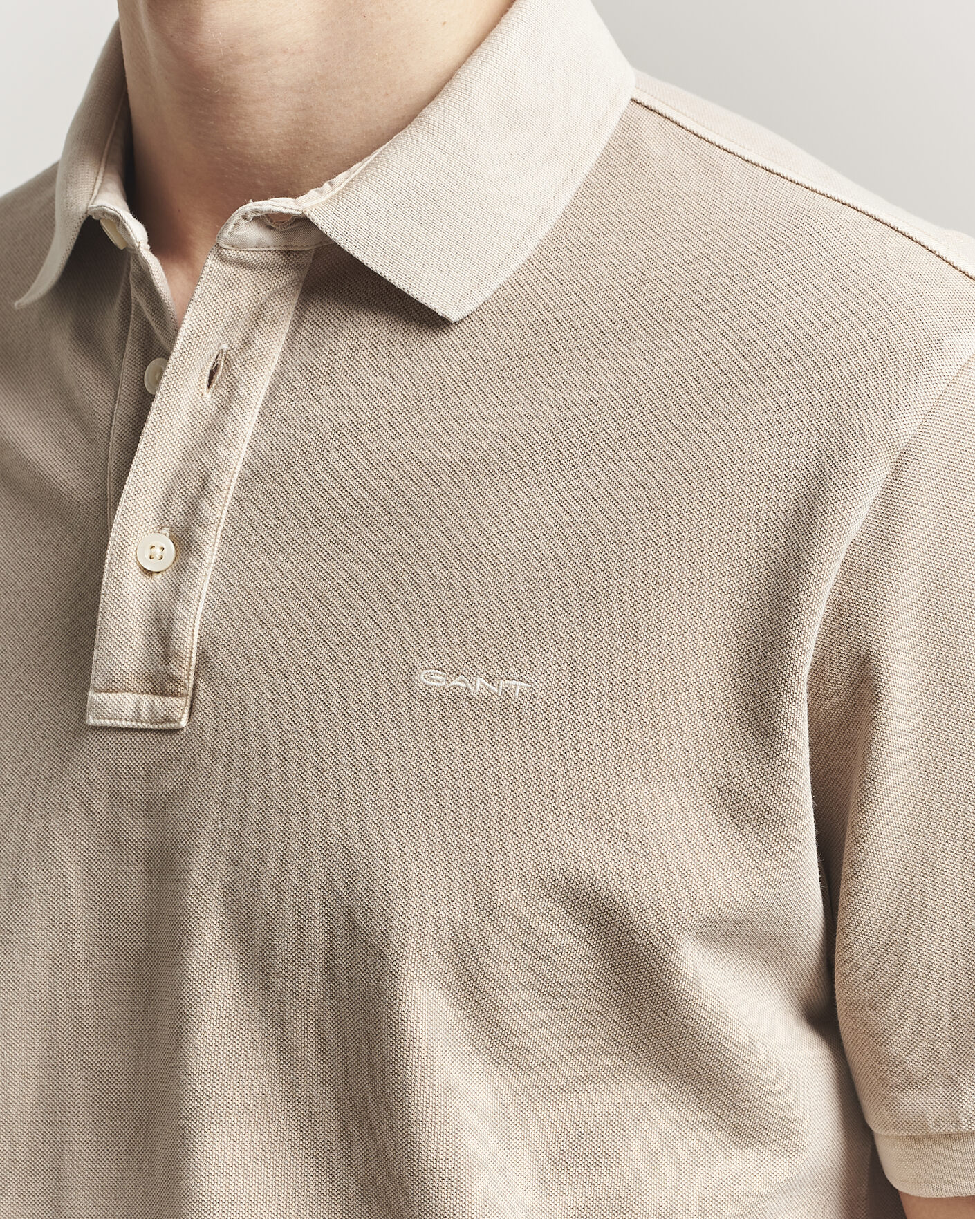 Mies | Pikeet | Gant | Sunfaded Polo Oat Beige
