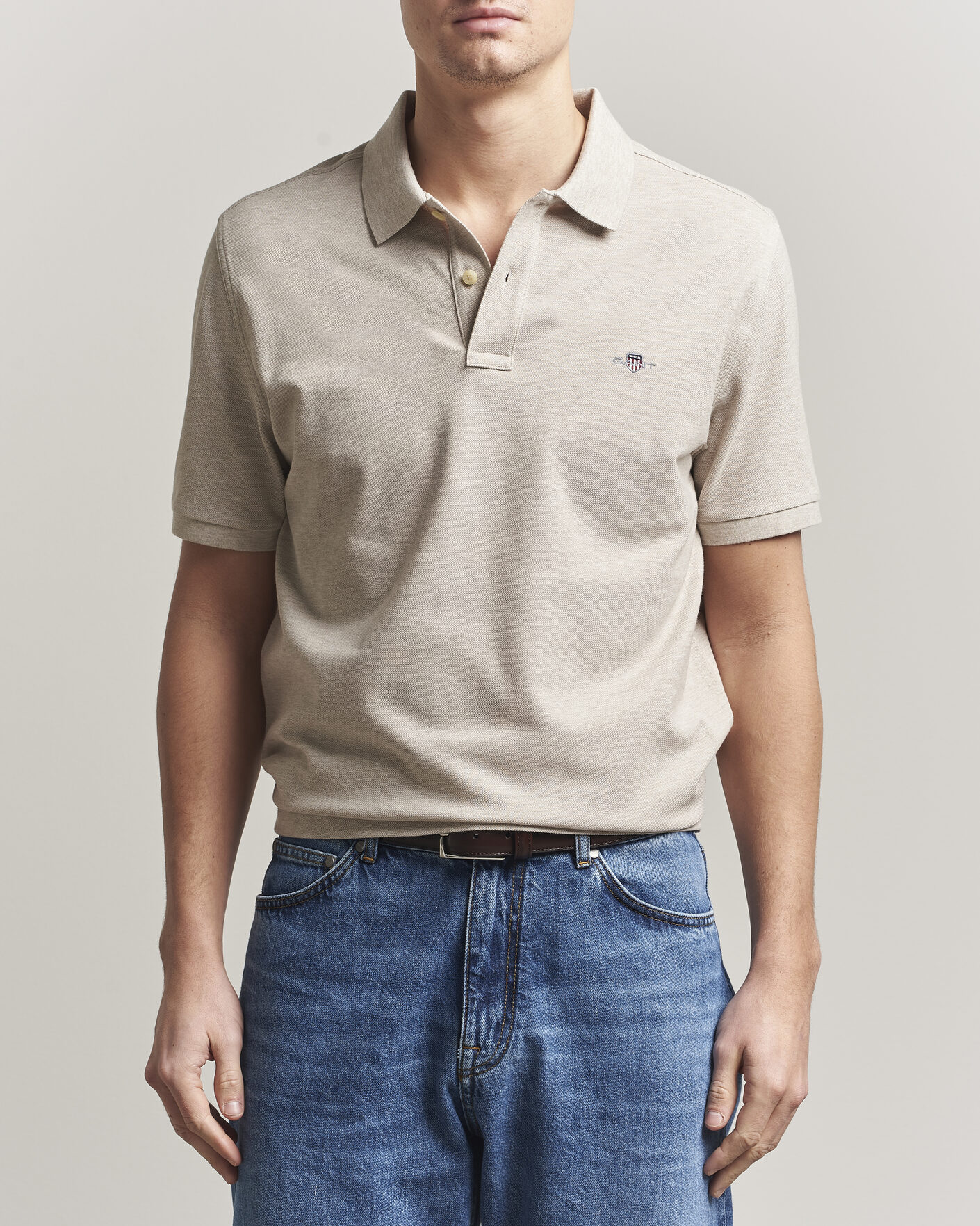 Mies | Pikeet | GANT | The Original Polo Oat Melange