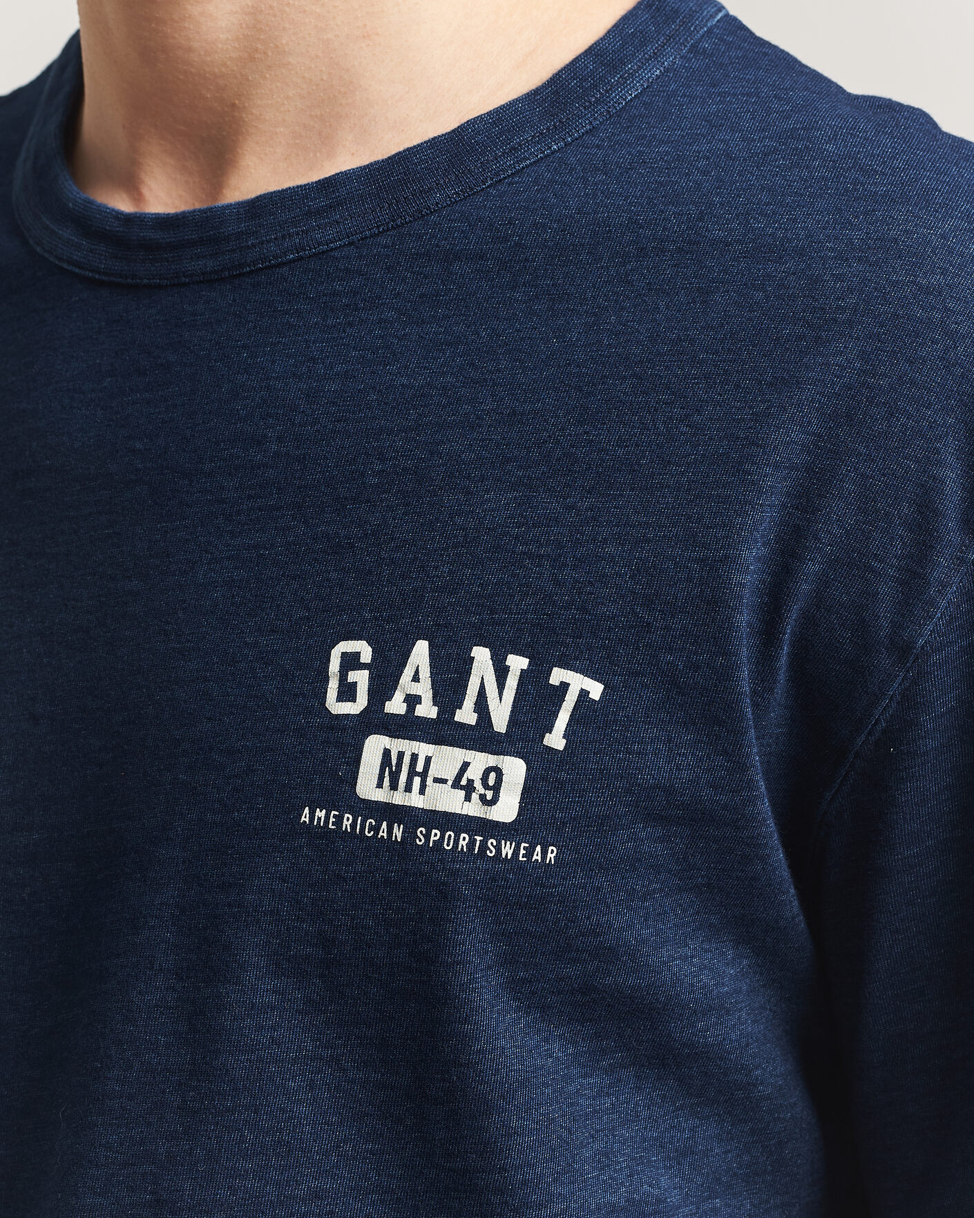 Mies | T-paidat | GANT | Indigo Graphic T-Shirt Dark Blue