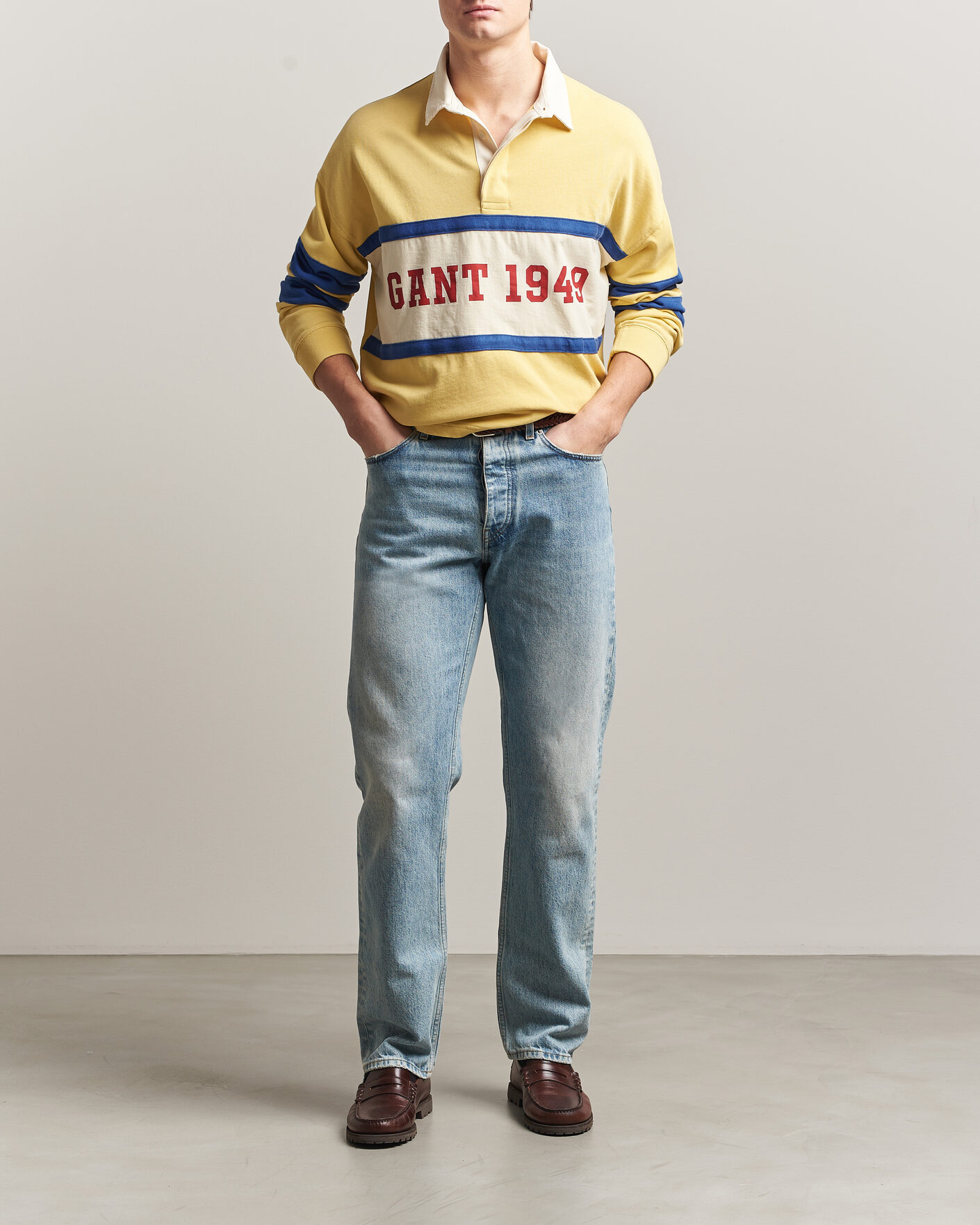 Mies | Puserot | GANT | Heavy Rugger Light Mustard Yellow