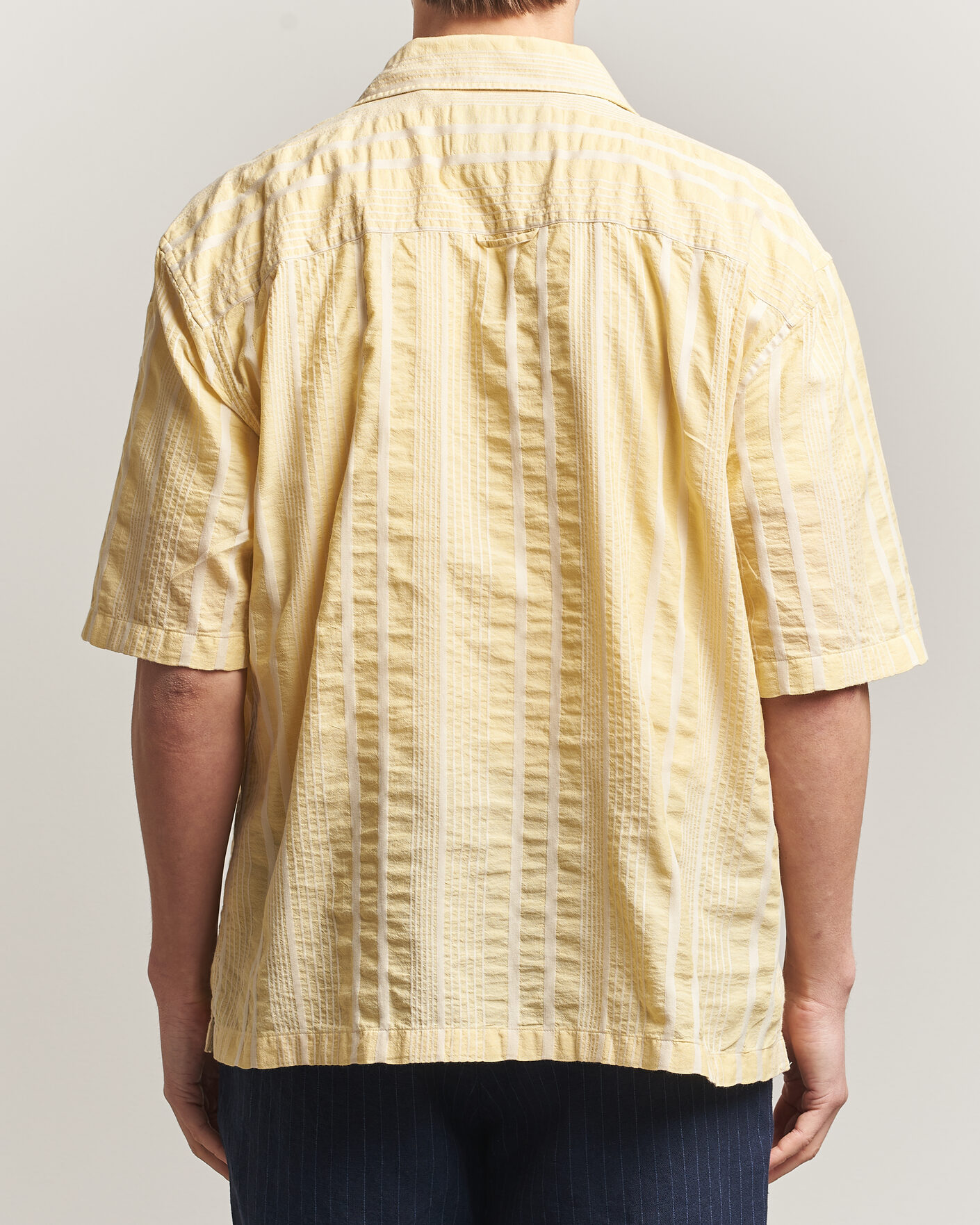 Mies | Kauluspaidat | Gant | Relaxed Fit Seersucker Camp Collar Shirt Light Mustard Yellow