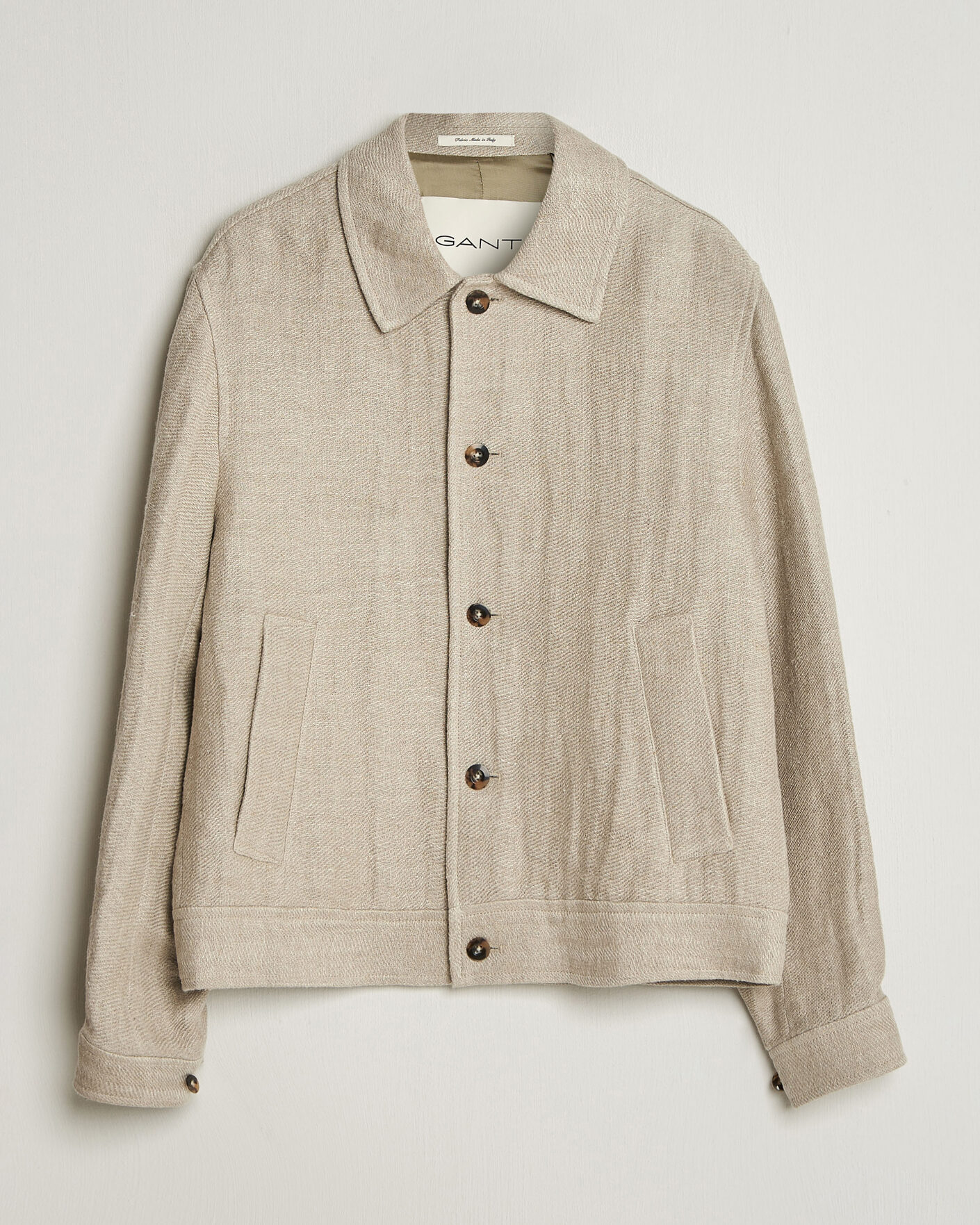 Mies | Takit | GANT | Washed Linen Jacket Light Taupe