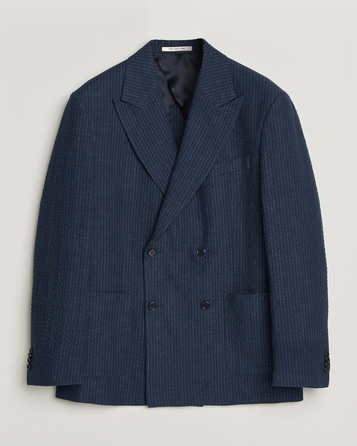 Mies | Pikkutakit | Gant | Linen Indigo Seersucker Blazer Bid Blue