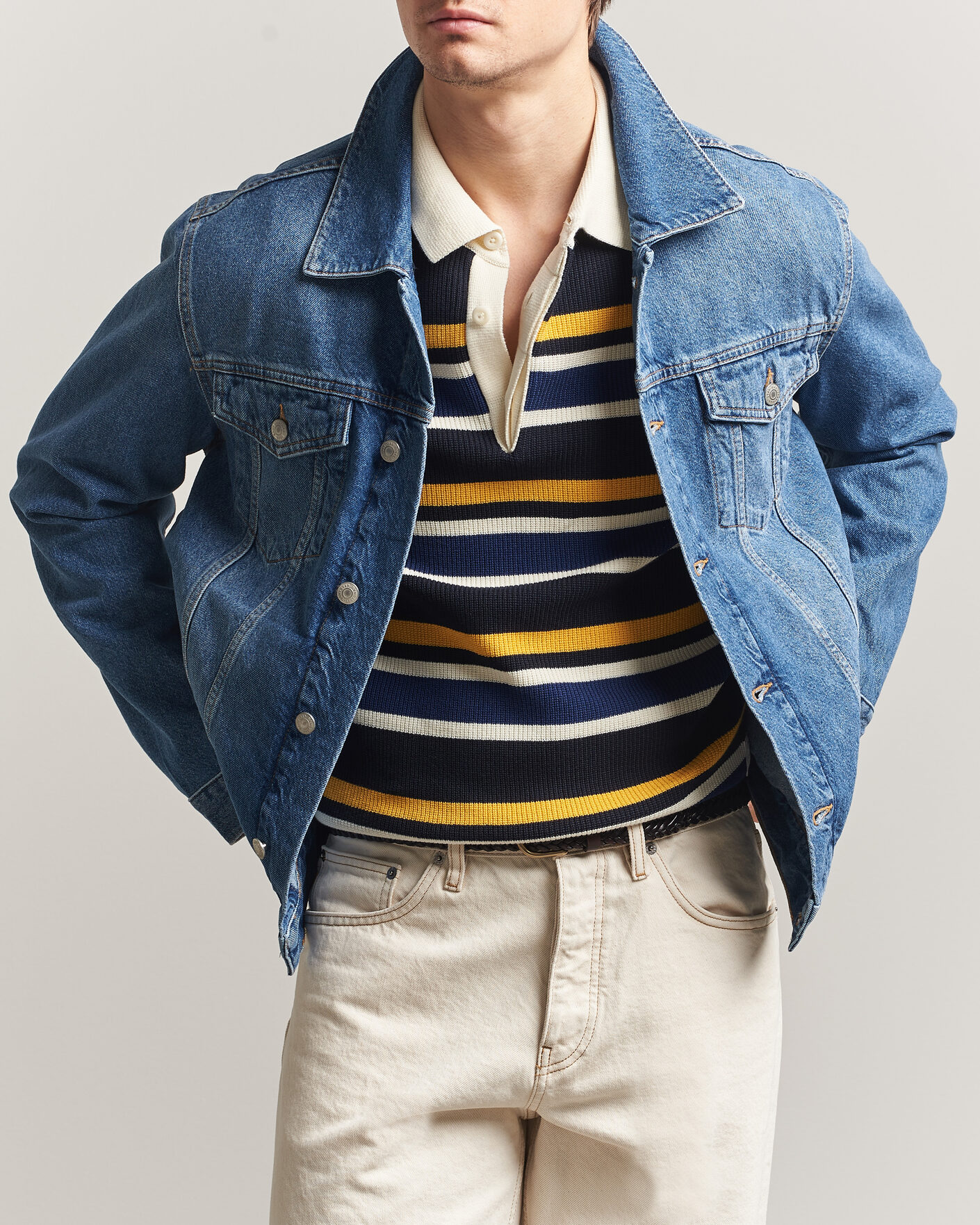 Mies | Takit | Gant | Denim Trucker Jacket Mid Blue