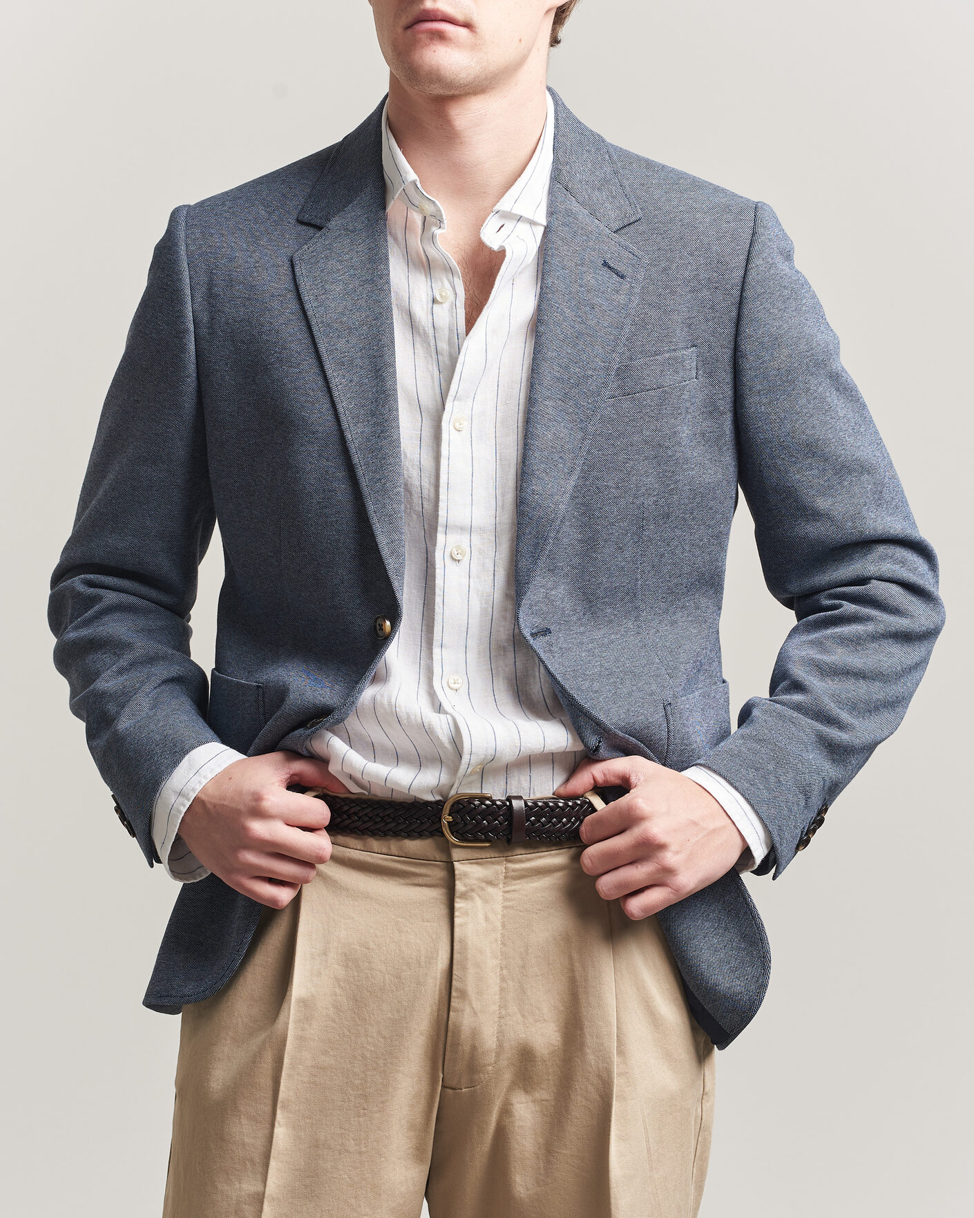 Mies | Pikkutakit | GANT | Two Tone Jersey Pique Blazer Salty Sea