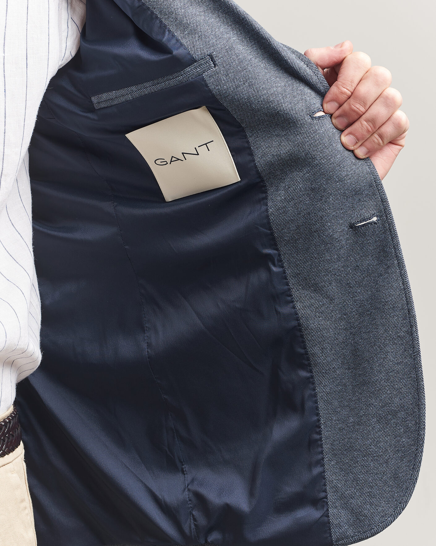 Mies | Pikkutakit | GANT | Two Tone Jersey Pique Blazer Salty Sea