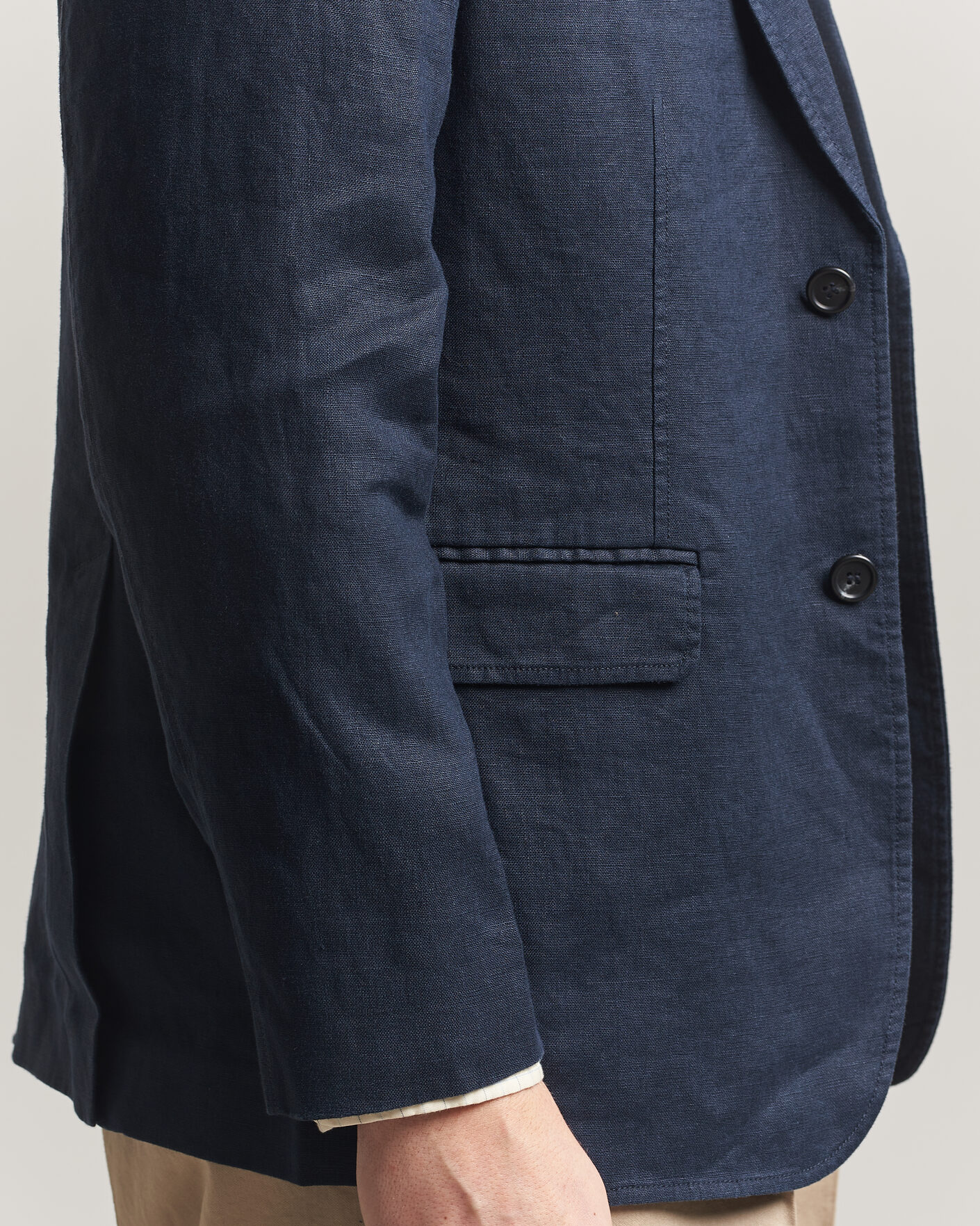 Mies | Pikkutakit | GANT | Garment Dyed Linen Blazer Evening Blue
