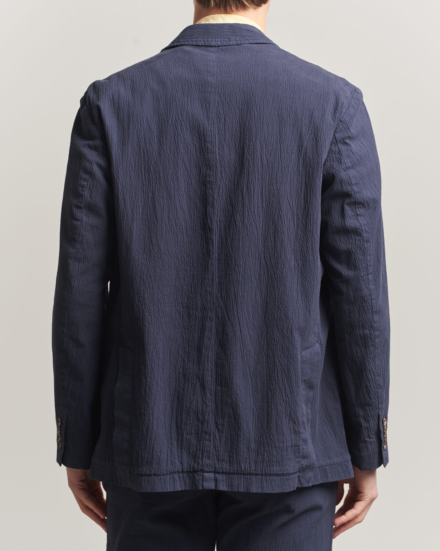 Mies | Pikkutakit | Gant | Garment Dyed Seersucker Blazer Evening Blue