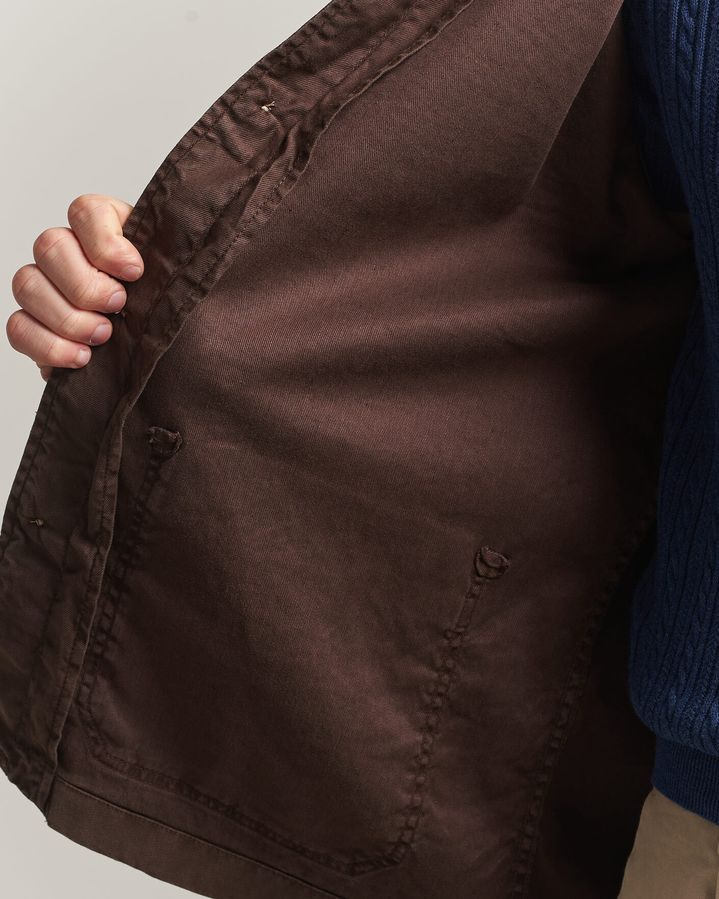 Mies | Kauluspaidat | GANT | Regular Fit Cotton/Linen Overshirt Rich Brown