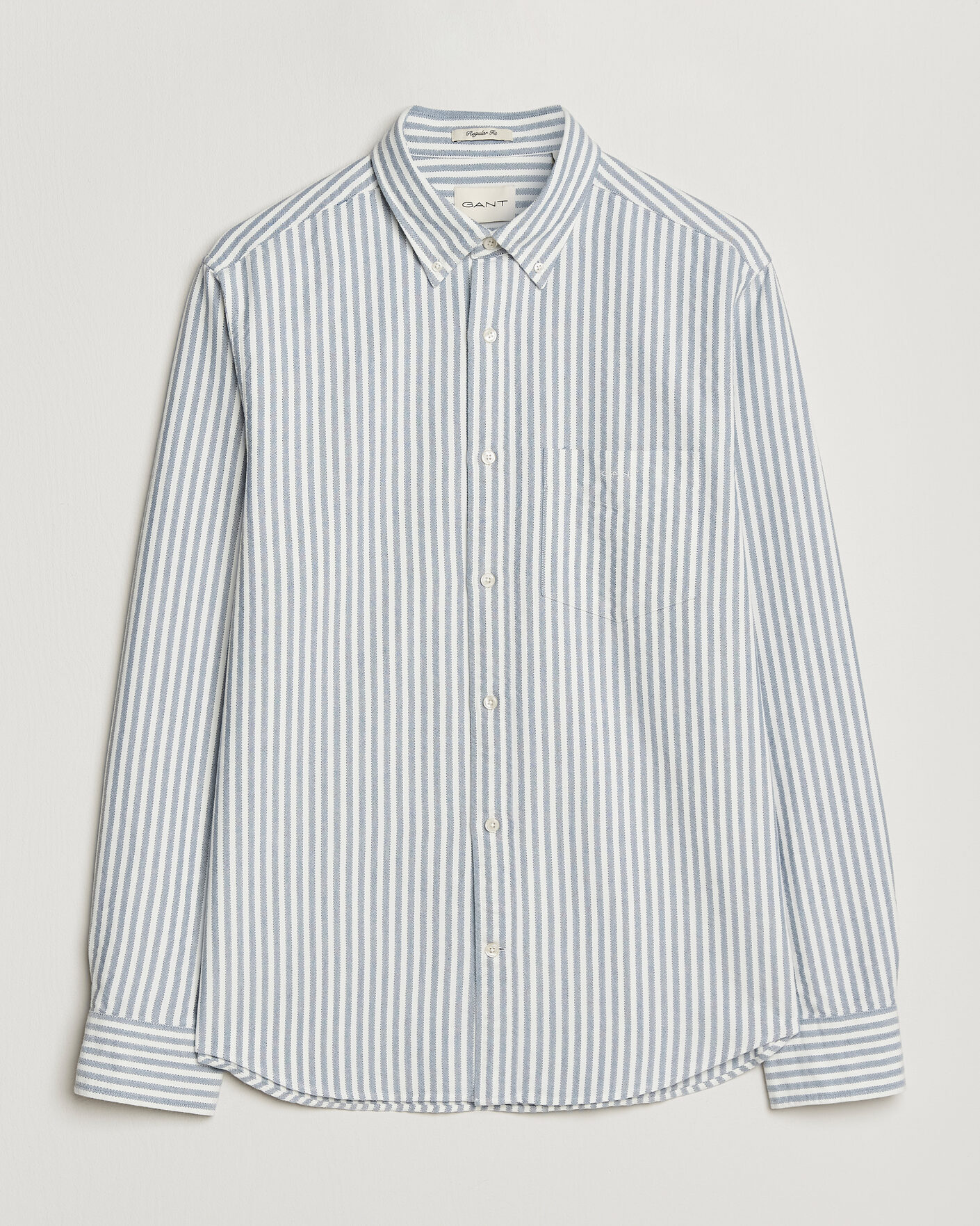 Mies | Kauluspaidat | GANT | Regular Fit Textured Striped Shirt Vintage Blue