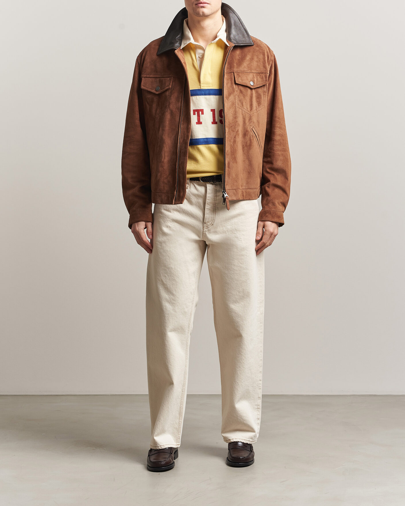 Mies | Takit | Gant | Suede Jacket Mahogany Brown