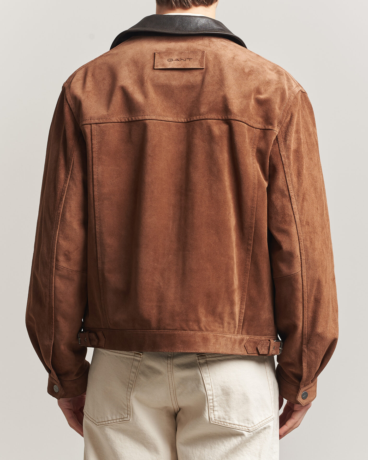 Mies | Takit | GANT | Suede Jacket Mahogany Brown