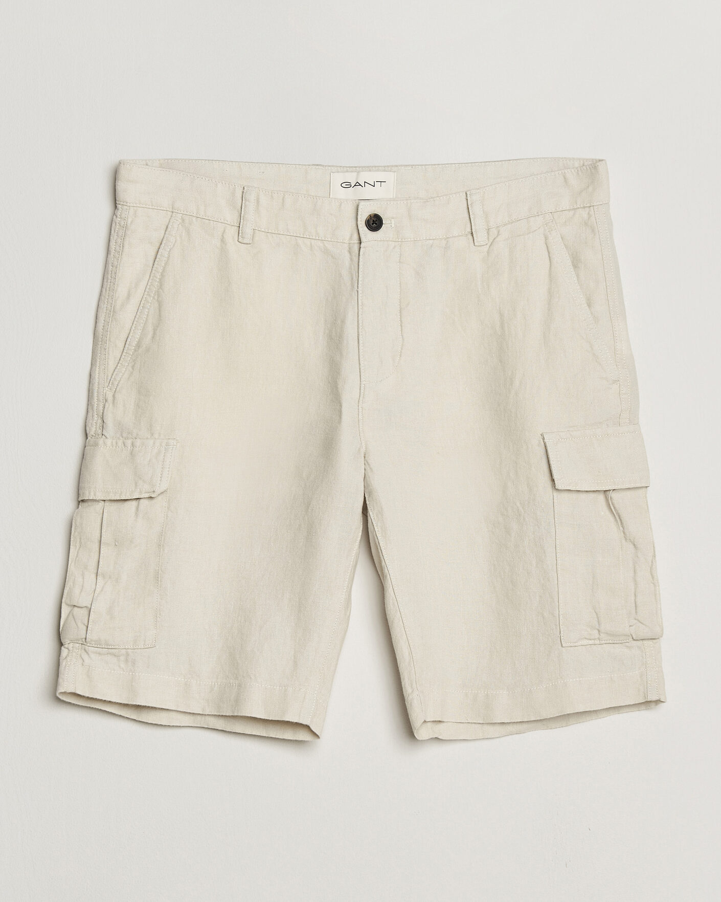 Mies | Shortsit | Gant | Regular Fit Linen Cargo Shorts Sand