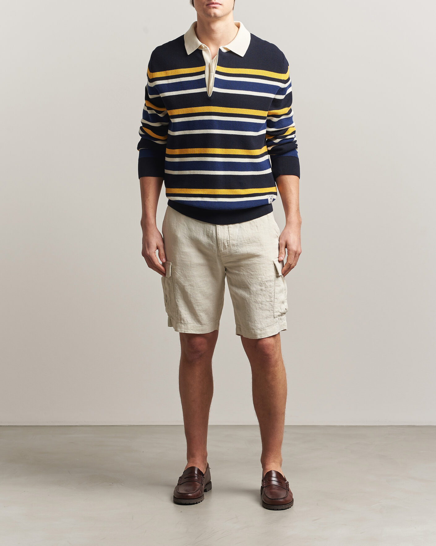 Mies | Shortsit | GANT | Regular Fit Linen Cargo Shorts Sand