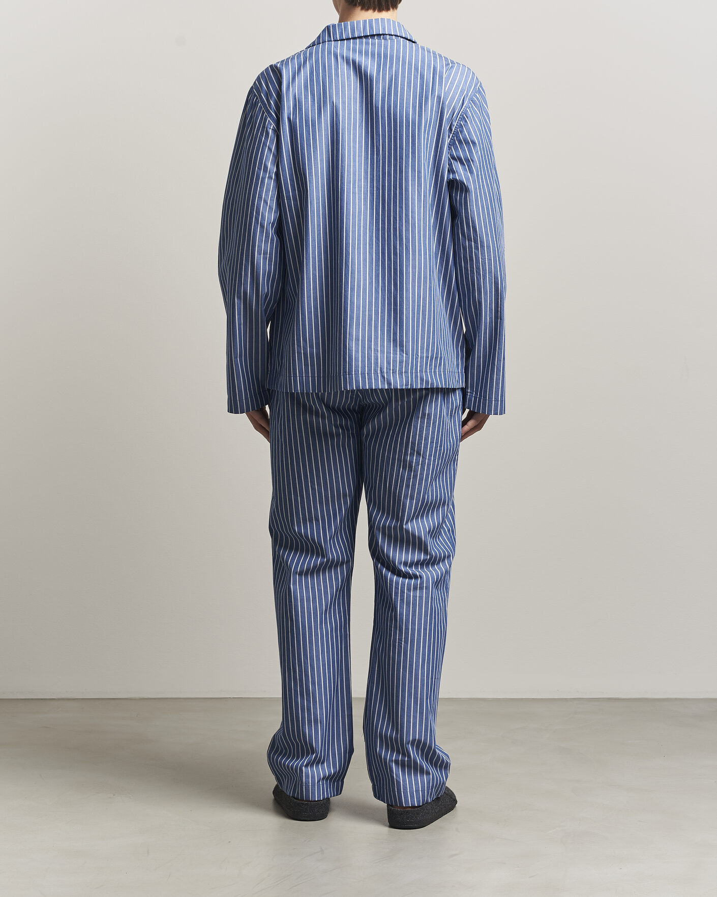Mies | Yöpuvut ja kylpytakit | GANT | Striped Poplin Pyjama Set Deep Cobalt