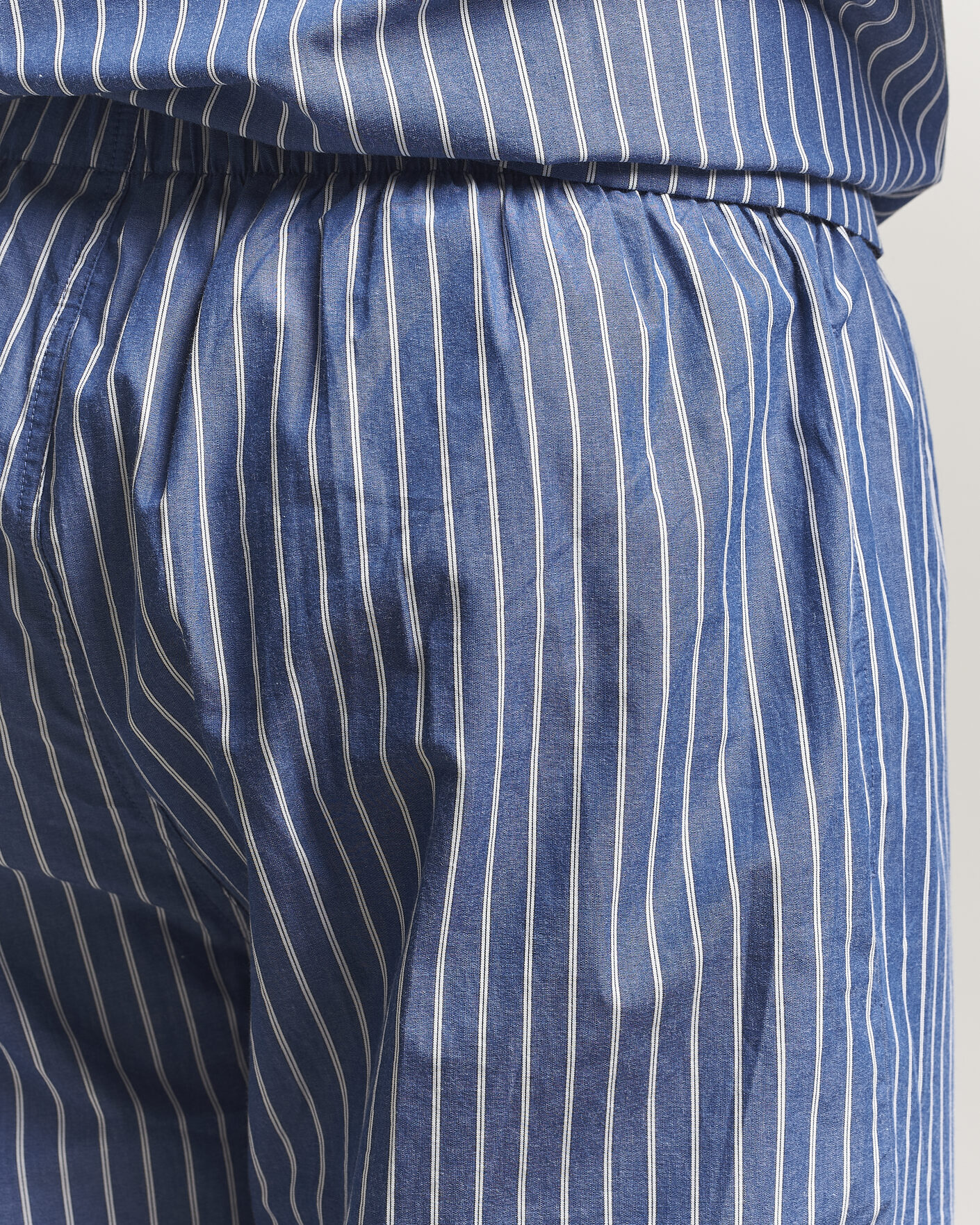 Mies | Yöpuvut ja kylpytakit | GANT | Striped Poplin Pyjama Set Deep Cobalt