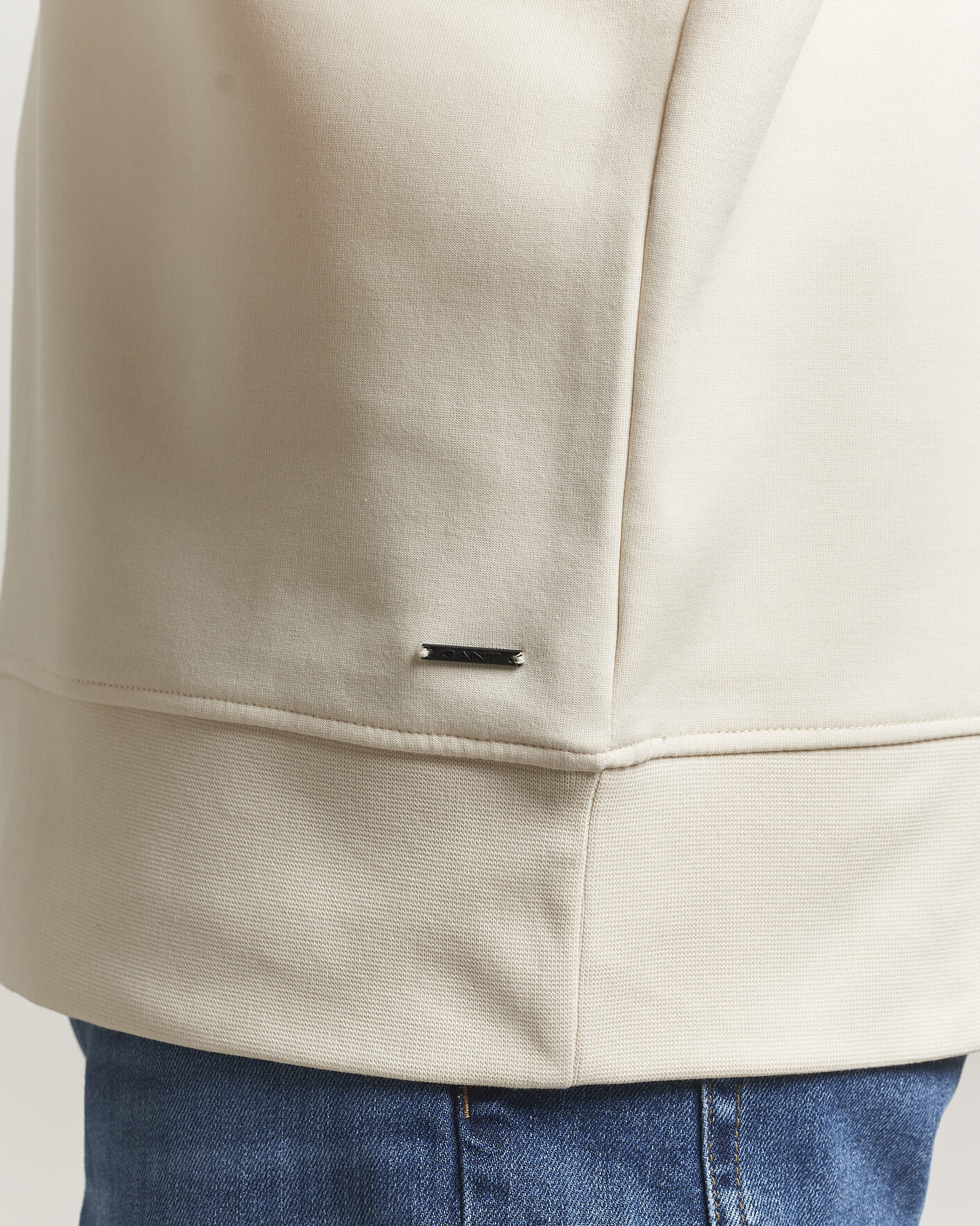 Mies | Puserot | Gant | Interlock Half Zip Creamed White