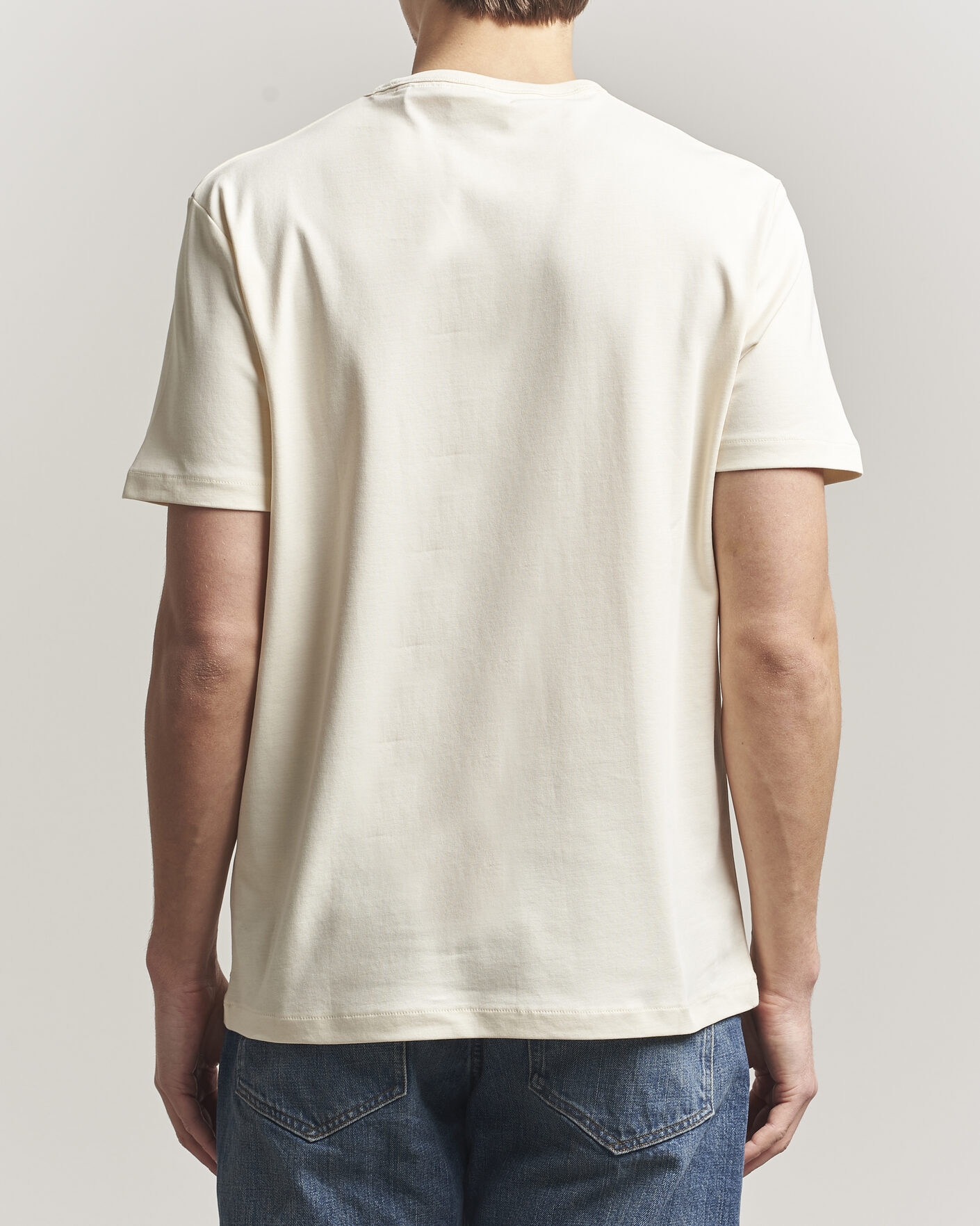 Mies | T-paidat | GANT | Interlock Crew Neck T-Shirt Creamed White
