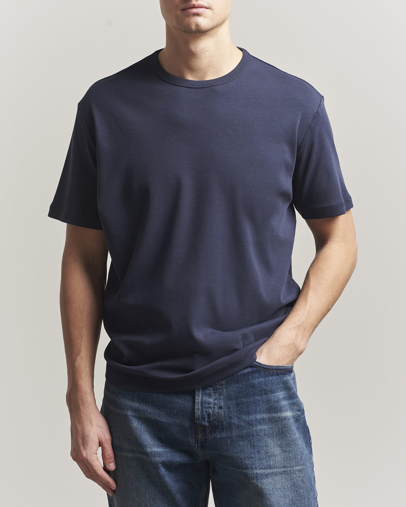 Mies | T-paidat | Gant | Interlock Crew Neck T-Shirt Evening Blue