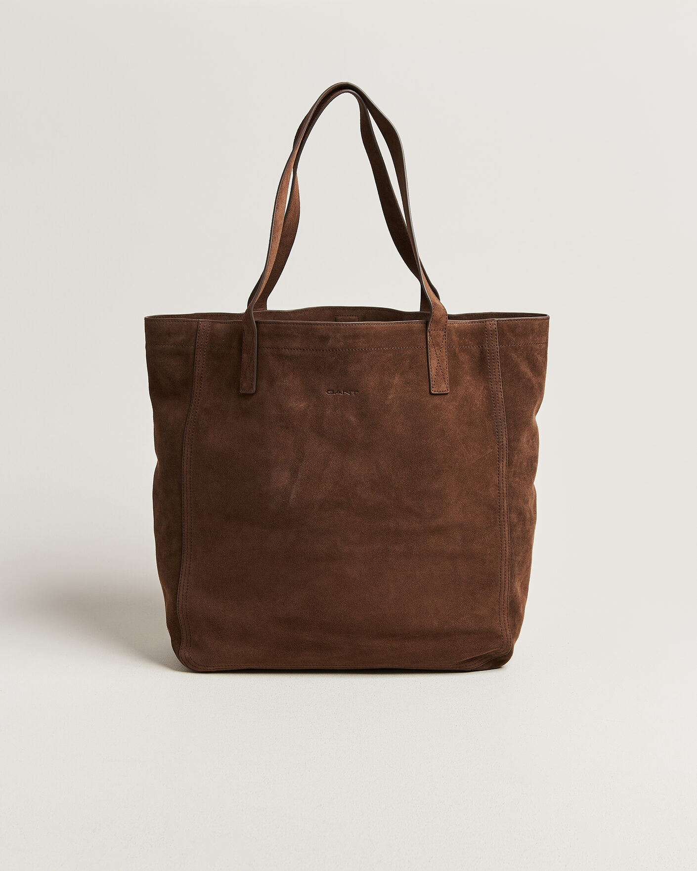Mies | Laukut | GANT | Suede Tote Bag Mahogany Brown