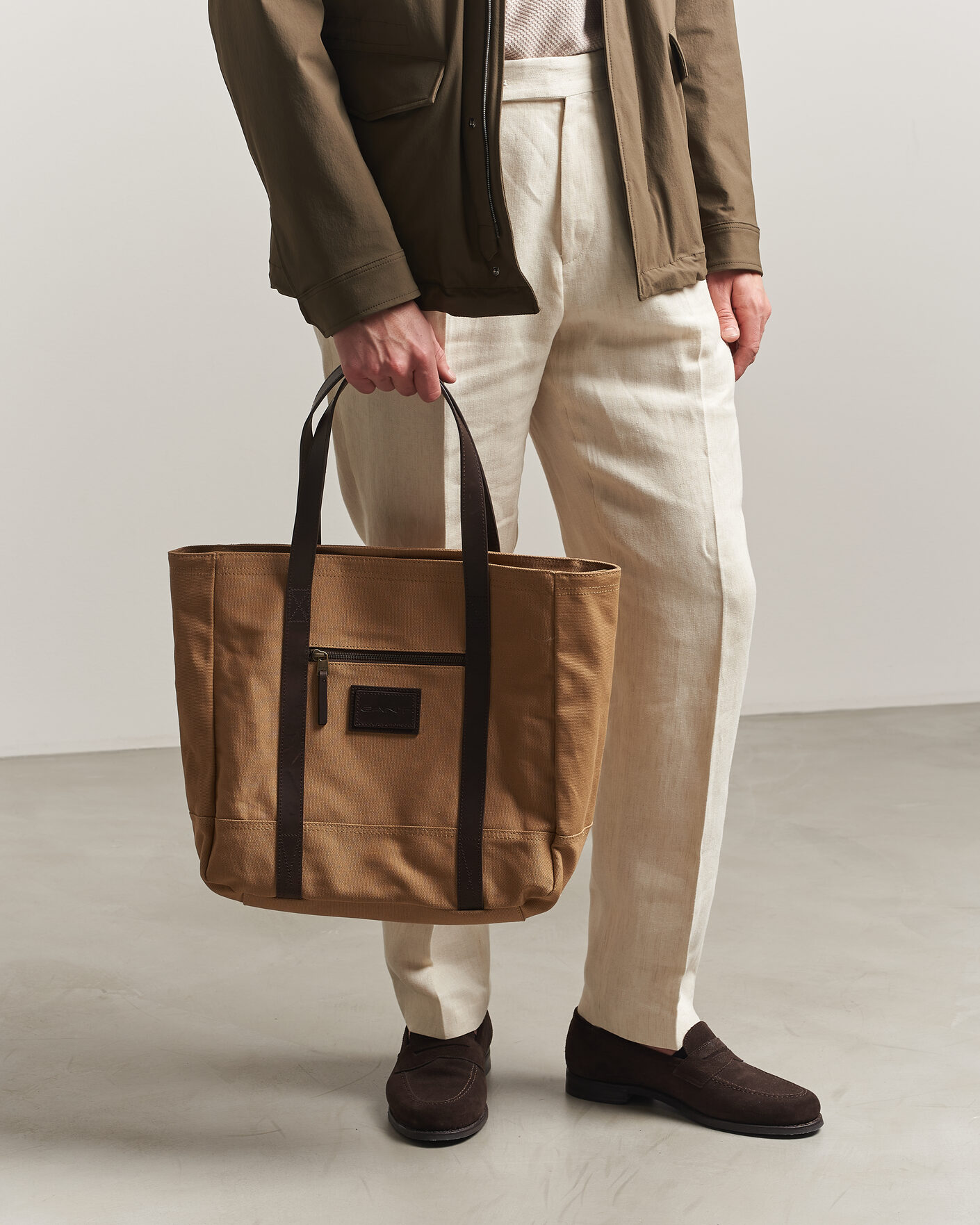 Mies | Laukut | Gant | Washed Canvas Tote Bag Warm Khaki