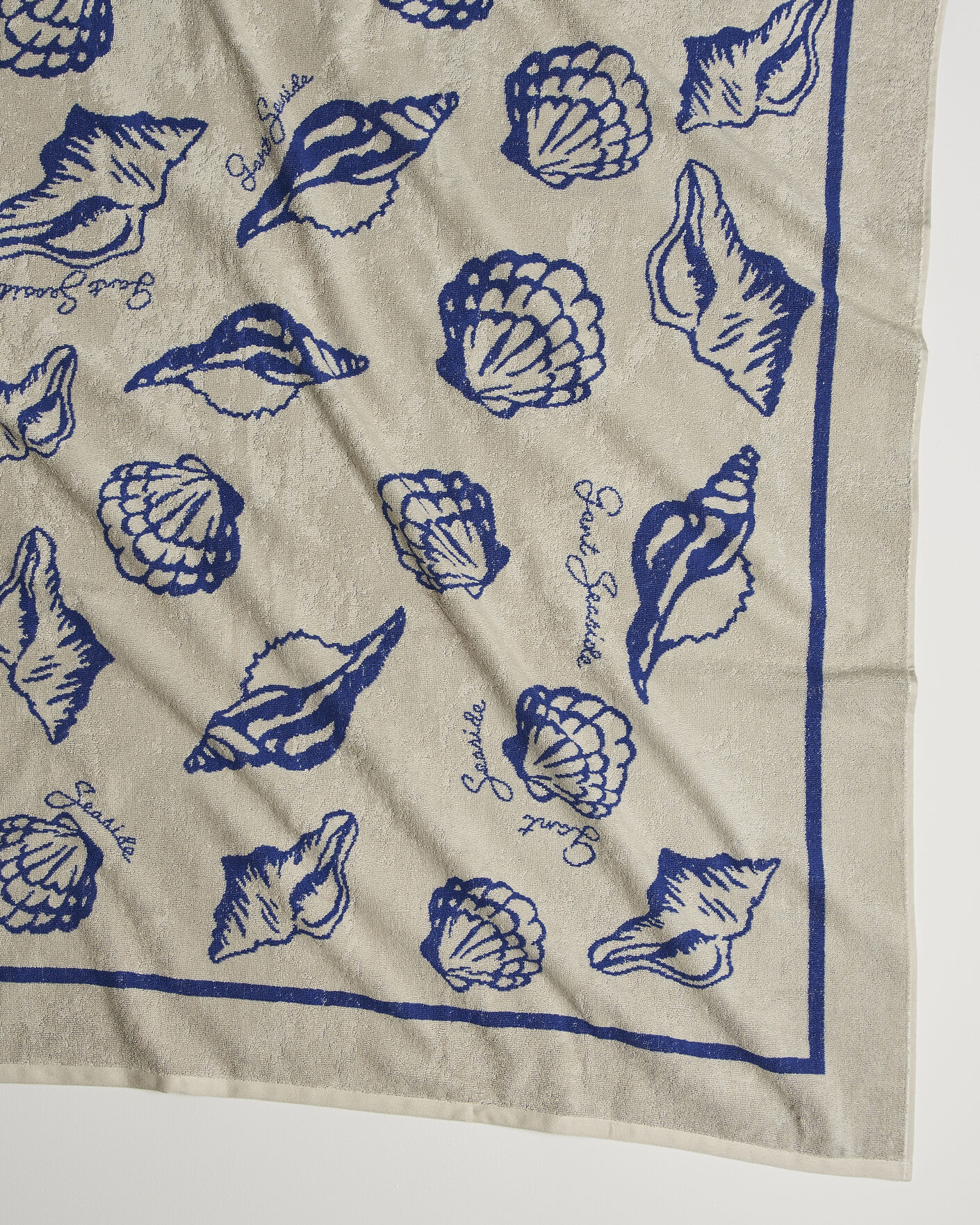 Mies | Tekstiilit | Gant | Seashell Print Beach Towel Faded Beige