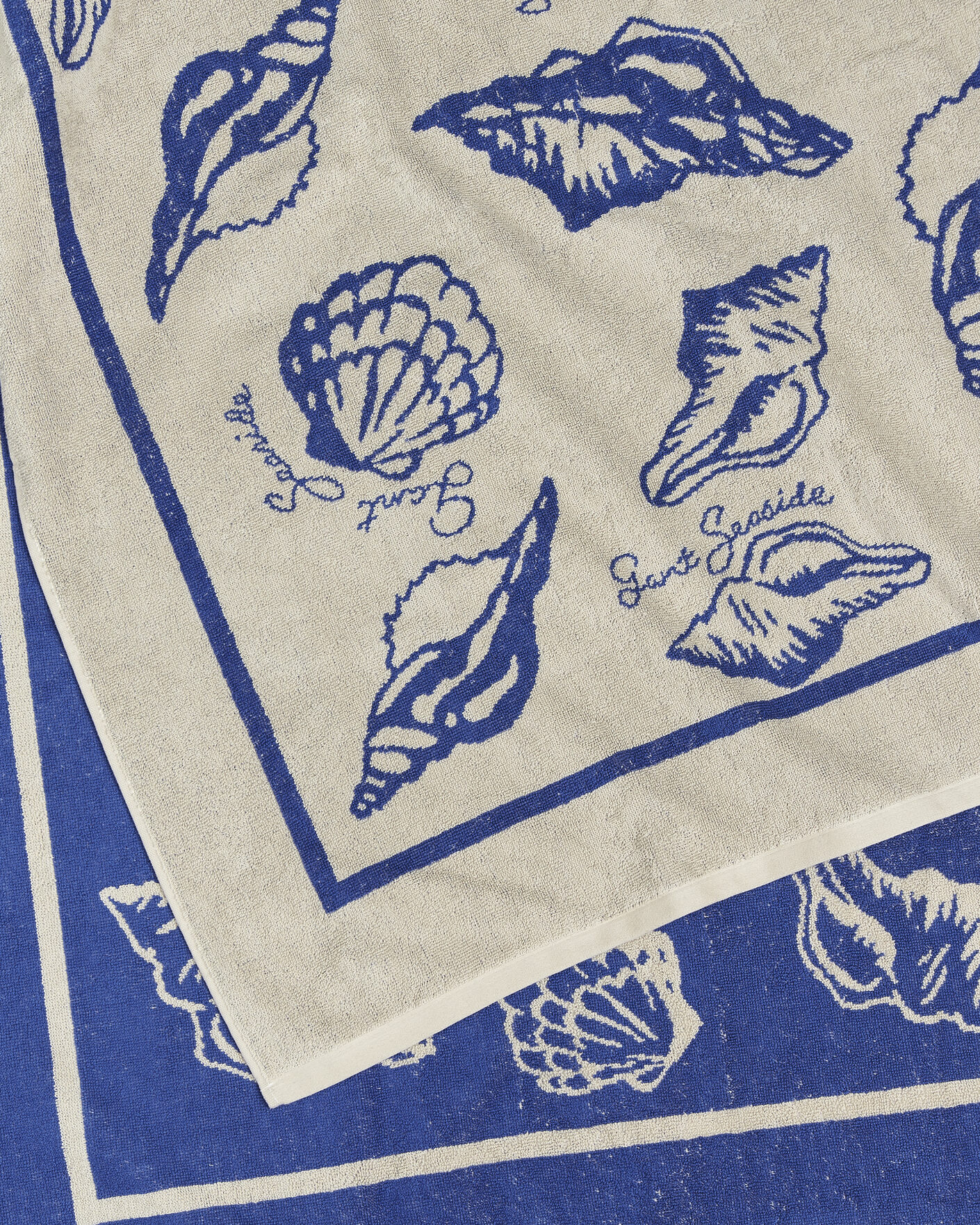 Mies | Tekstiilit | Gant | Seashell Print Beach Towel Faded Beige