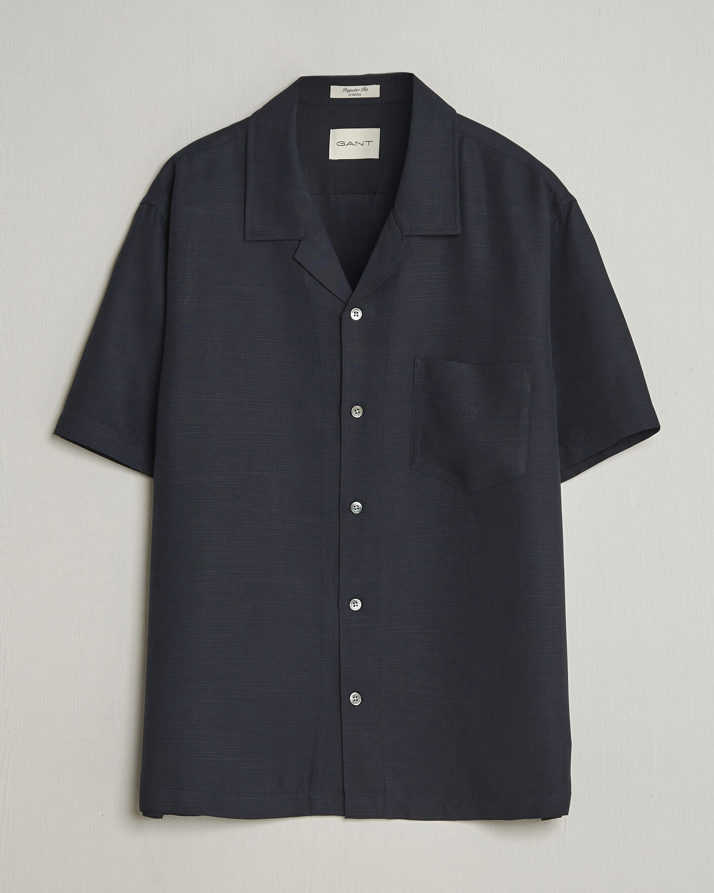 Mies | Kauluspaidat | Gant | Regular Fit Lyocell Resort Shirt Evening Blue