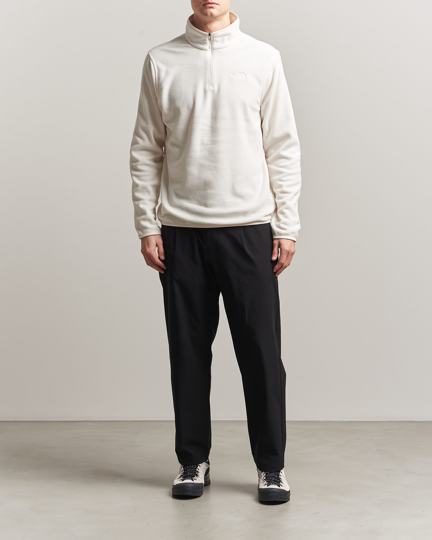 Mies | Puserot | The North Face | Glacier 1/4 Zip Fleece White Dune